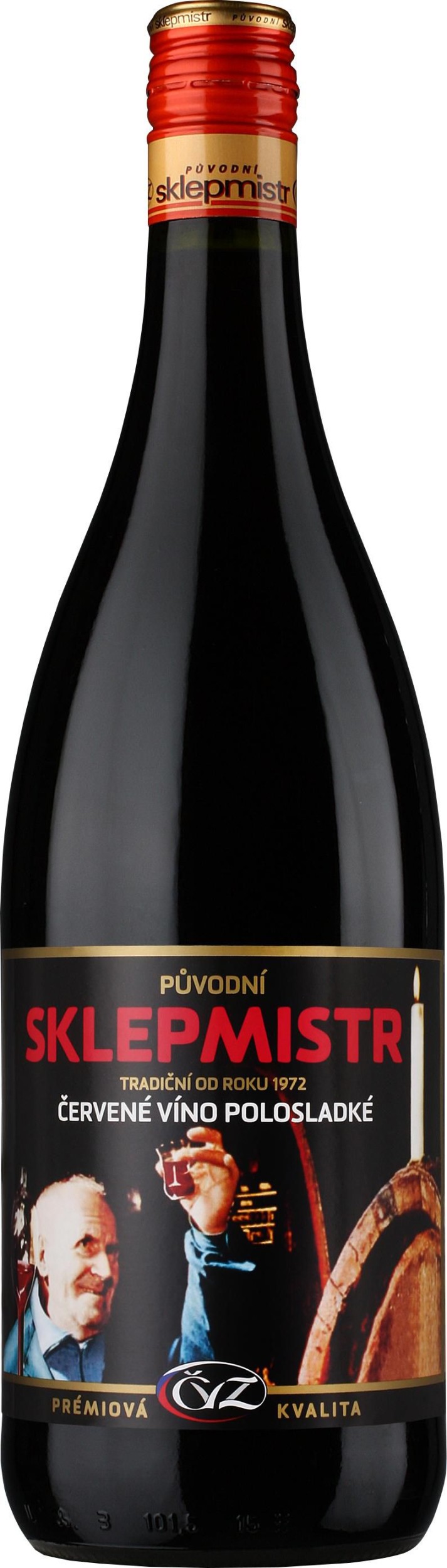 Nápoje - Původní Sklepmistr víno červené 1 l
