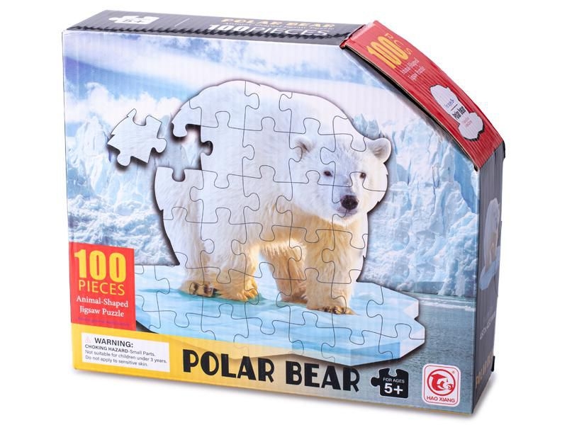 Svět dětí - Puzzle medvěd 48x42cm lední 100 dílků
