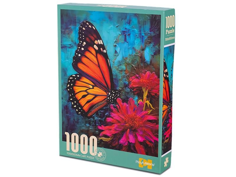 Svět dětí - Puzzle motýl 70x50cm 1000 dílků