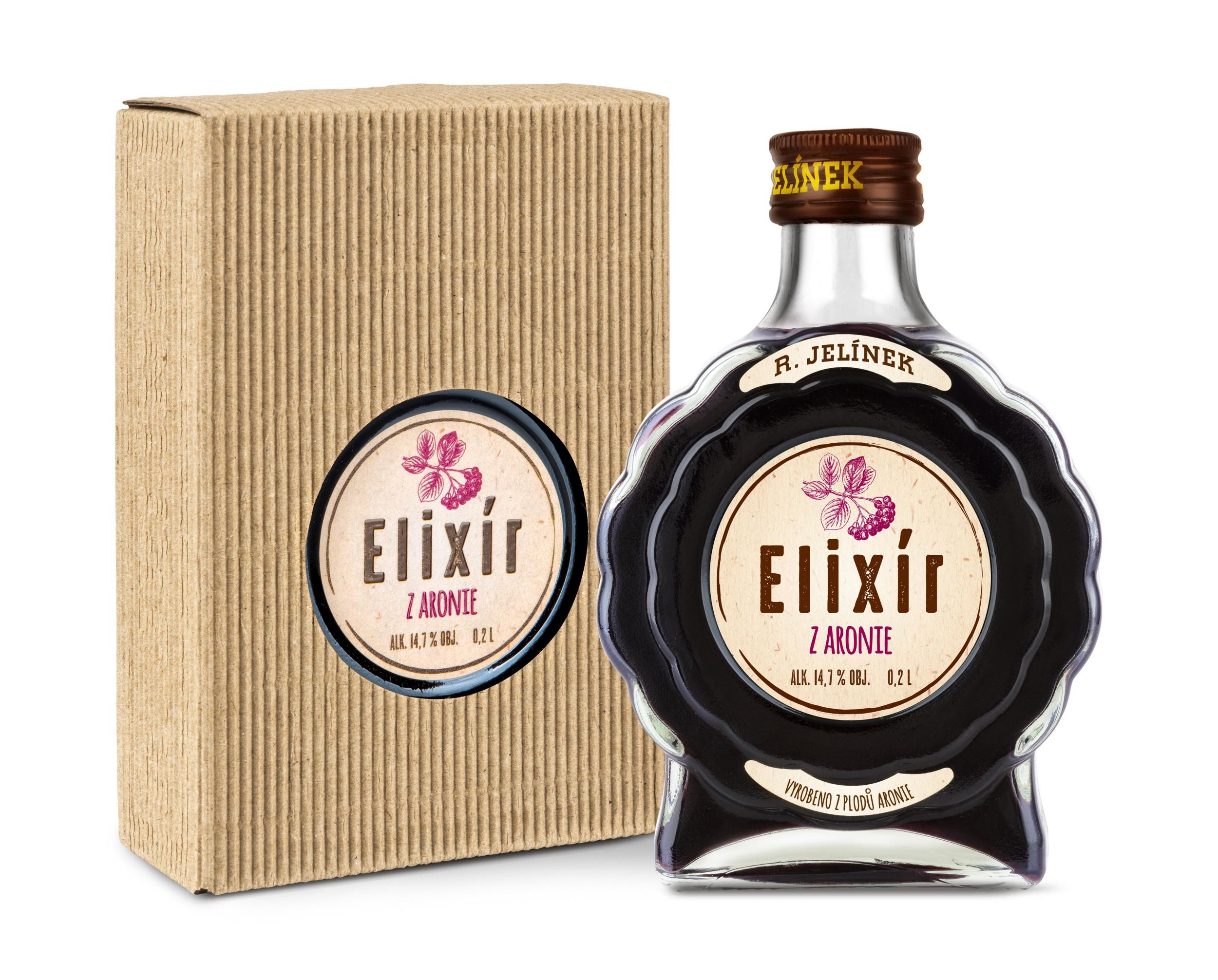 Nápoje - R. Jelínek Elixír z aronie 14,7% 0,2l
