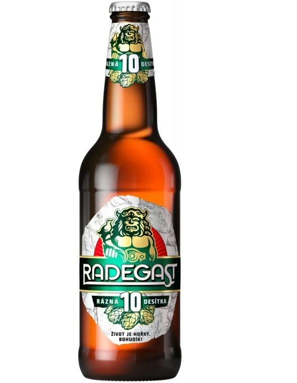 Nápoje - Radegast Rázná 10° pivo výčepní světlé sklo 0,5l