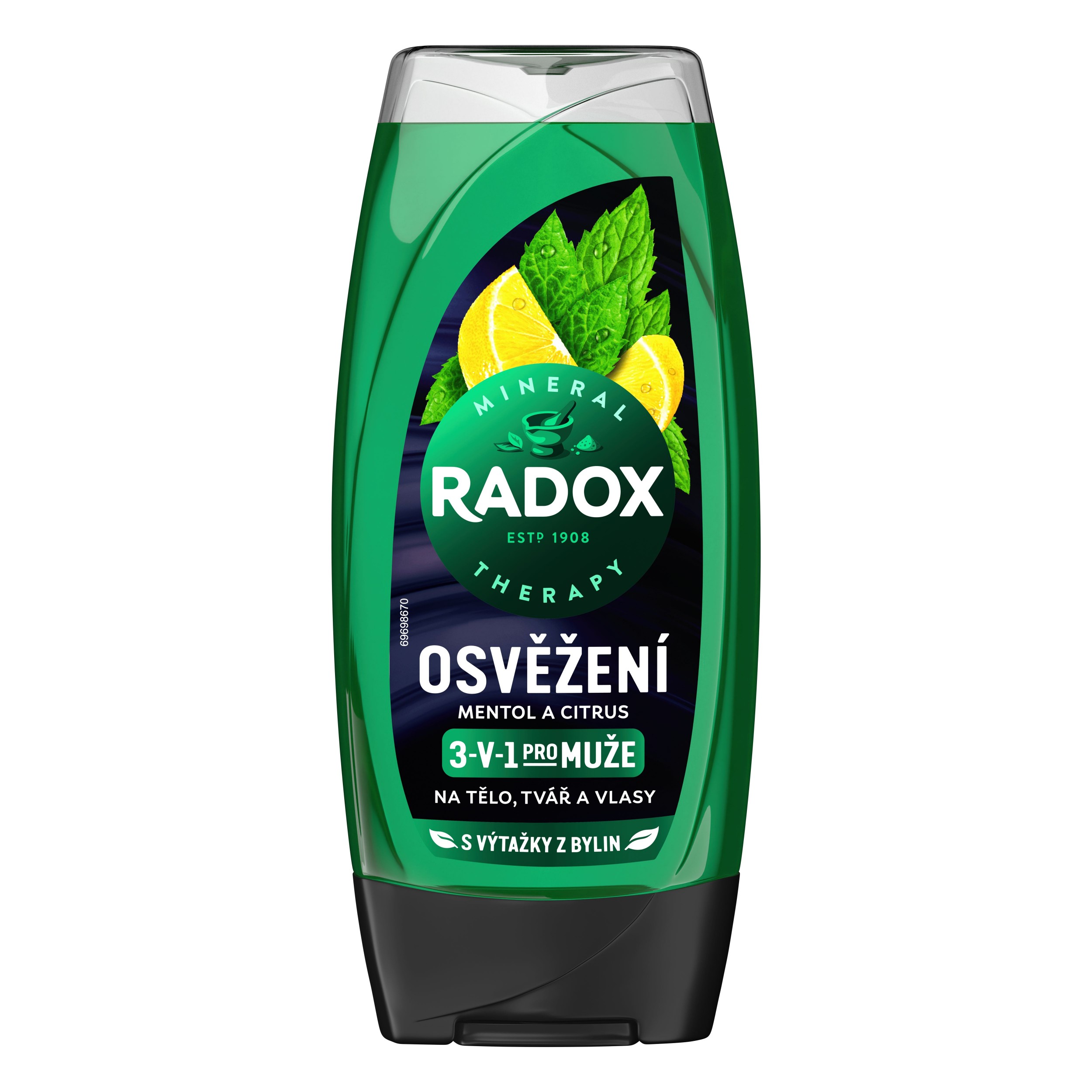 Drogerie a kosmetika - Radox sprchový gel pro muže Osvěžení 225 ml