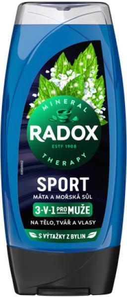 Drogerie a kosmetika - Radox sprchový gel pro muže Sport 225 ml