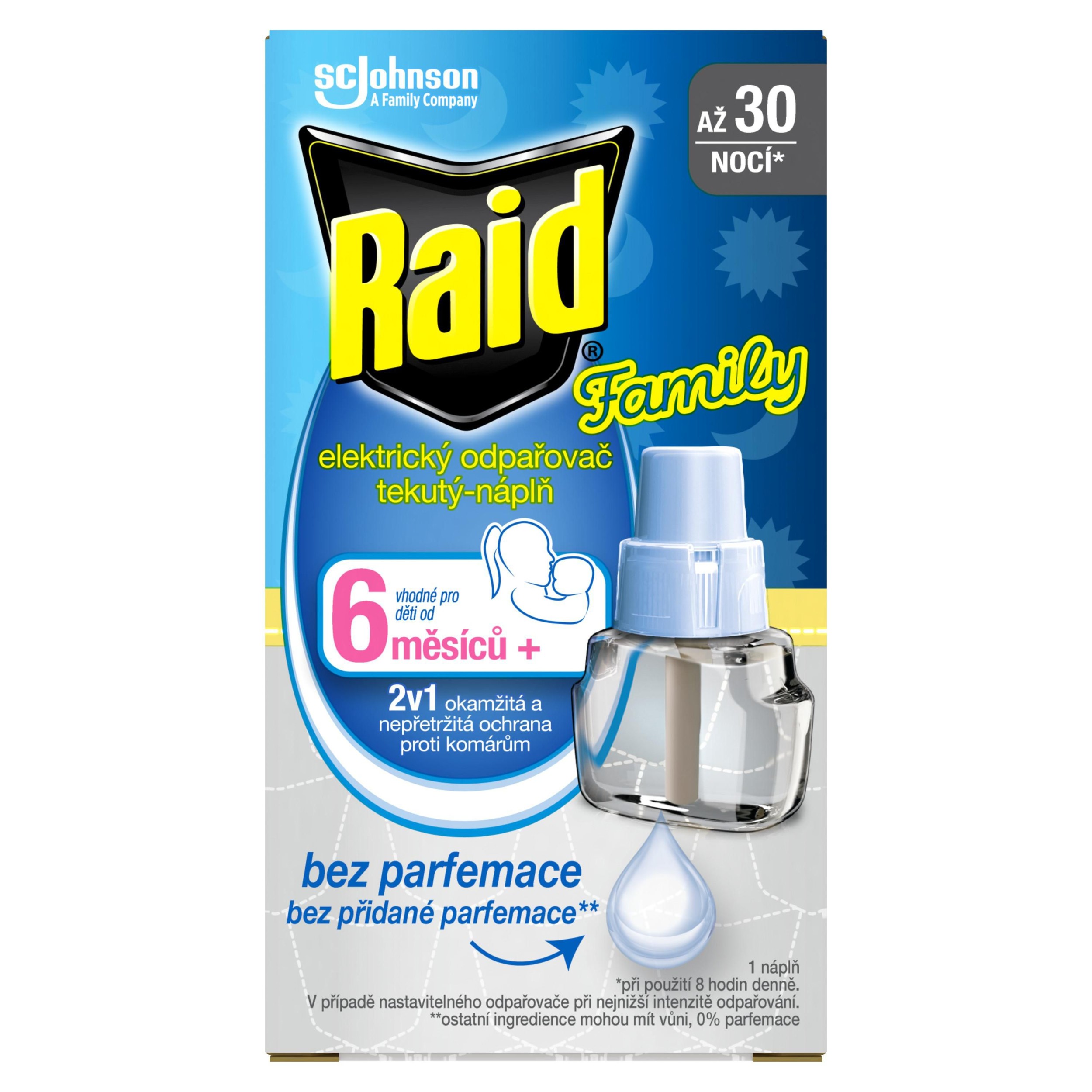 Drogerie a kosmetika - Raid Family Elektrický odpařovač tekutý náplň 21 ml