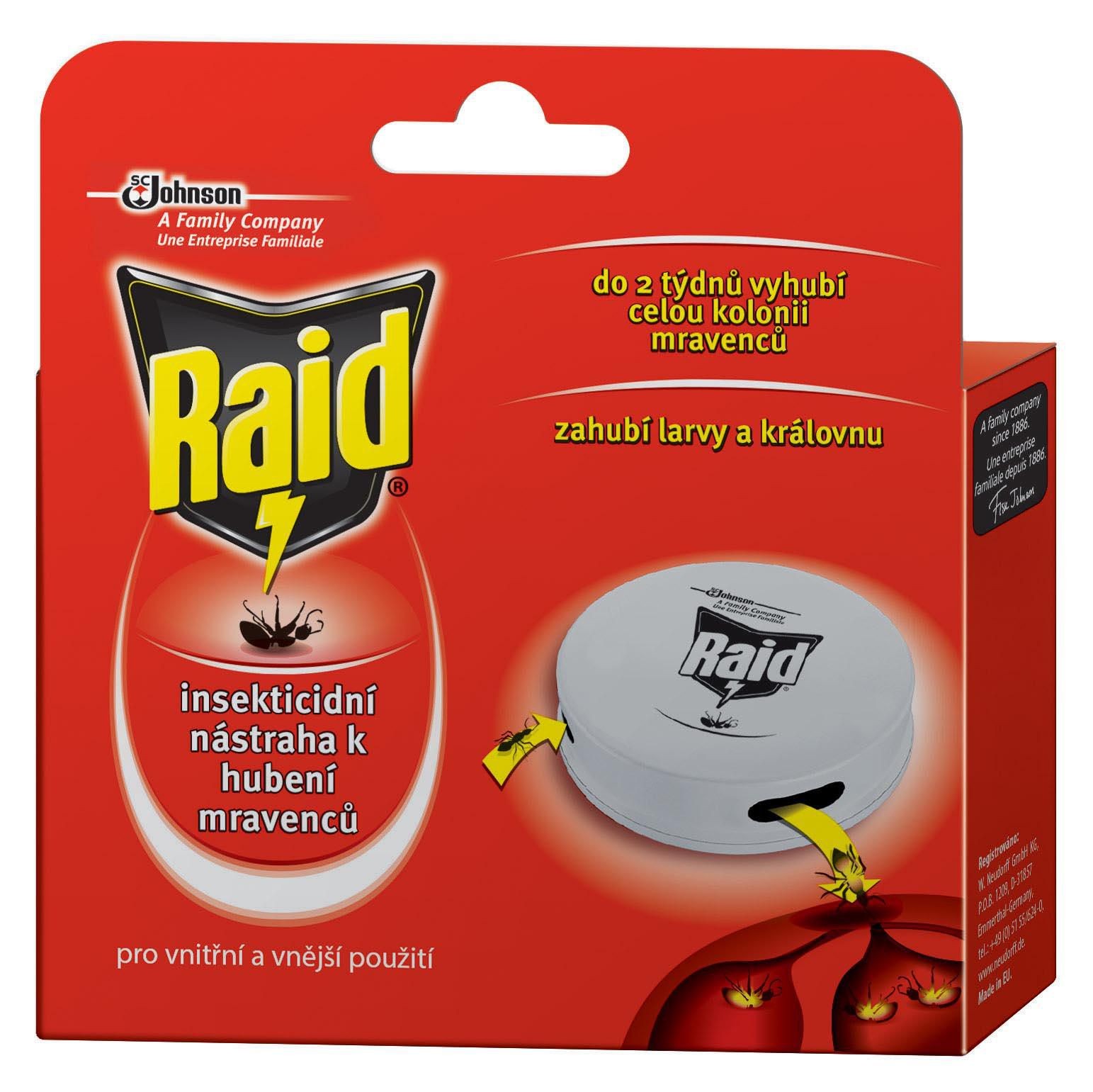 Domácnost a Zahrada - Raid Insekticidní nástraha k hubení mravenců 1 nástraha 10 ml