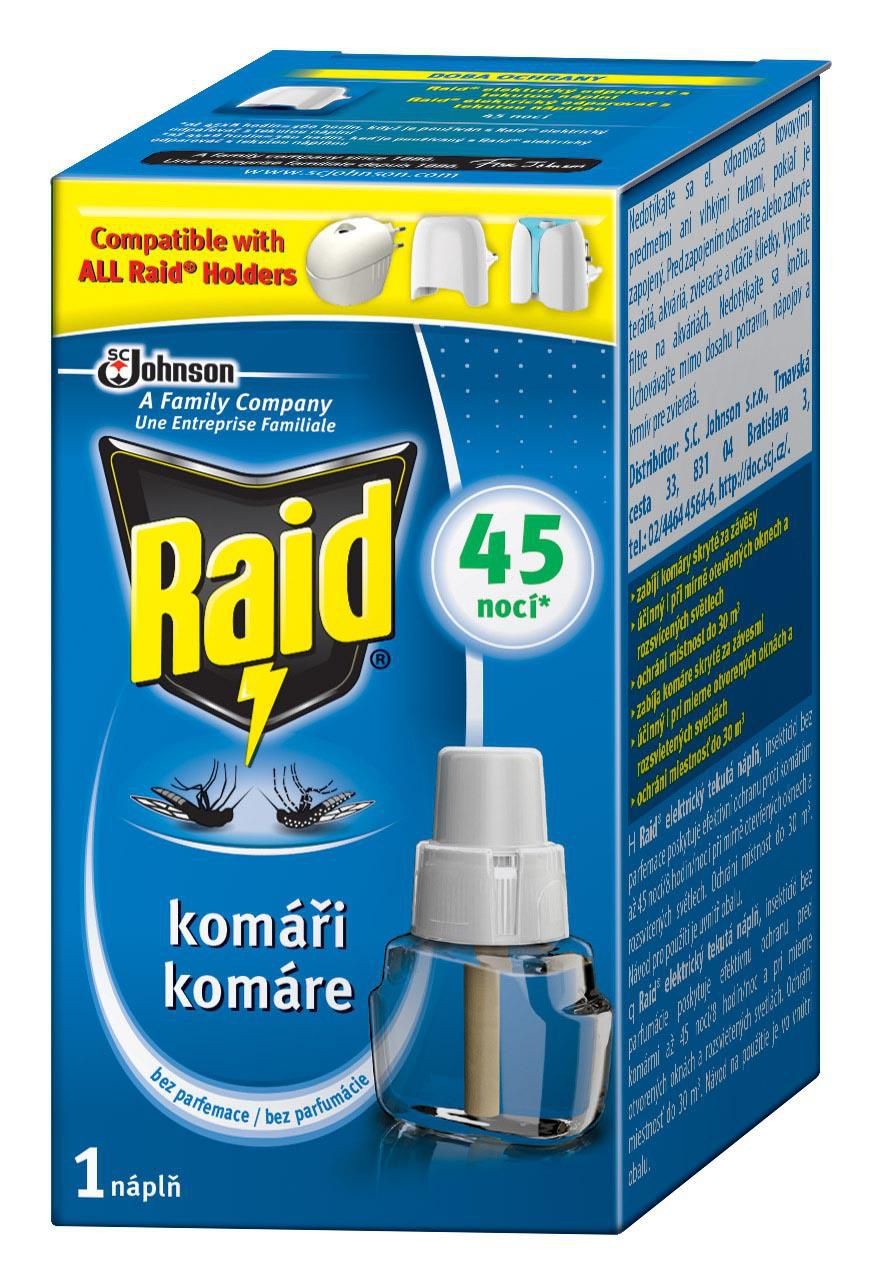 Drogerie a kosmetika - Raid Komáři elektrický tekutá náplň 27 ml