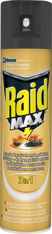 Drogerie a kosmetika - Raid Max Proti lezoucímu hmyzu 400 ml