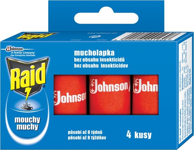 Drogerie a kosmetika - Raid Mucholapka 4 ks