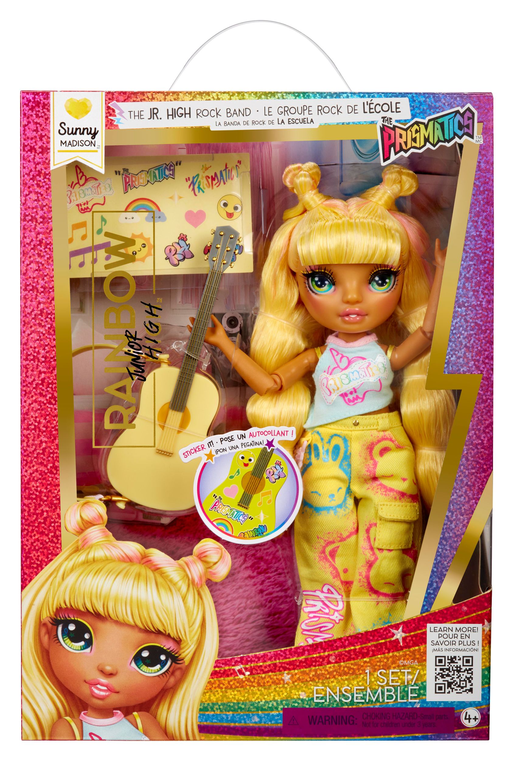 Svět dětí - Rainbow High Junior Fashion panenka v rockové kapele - Sunny