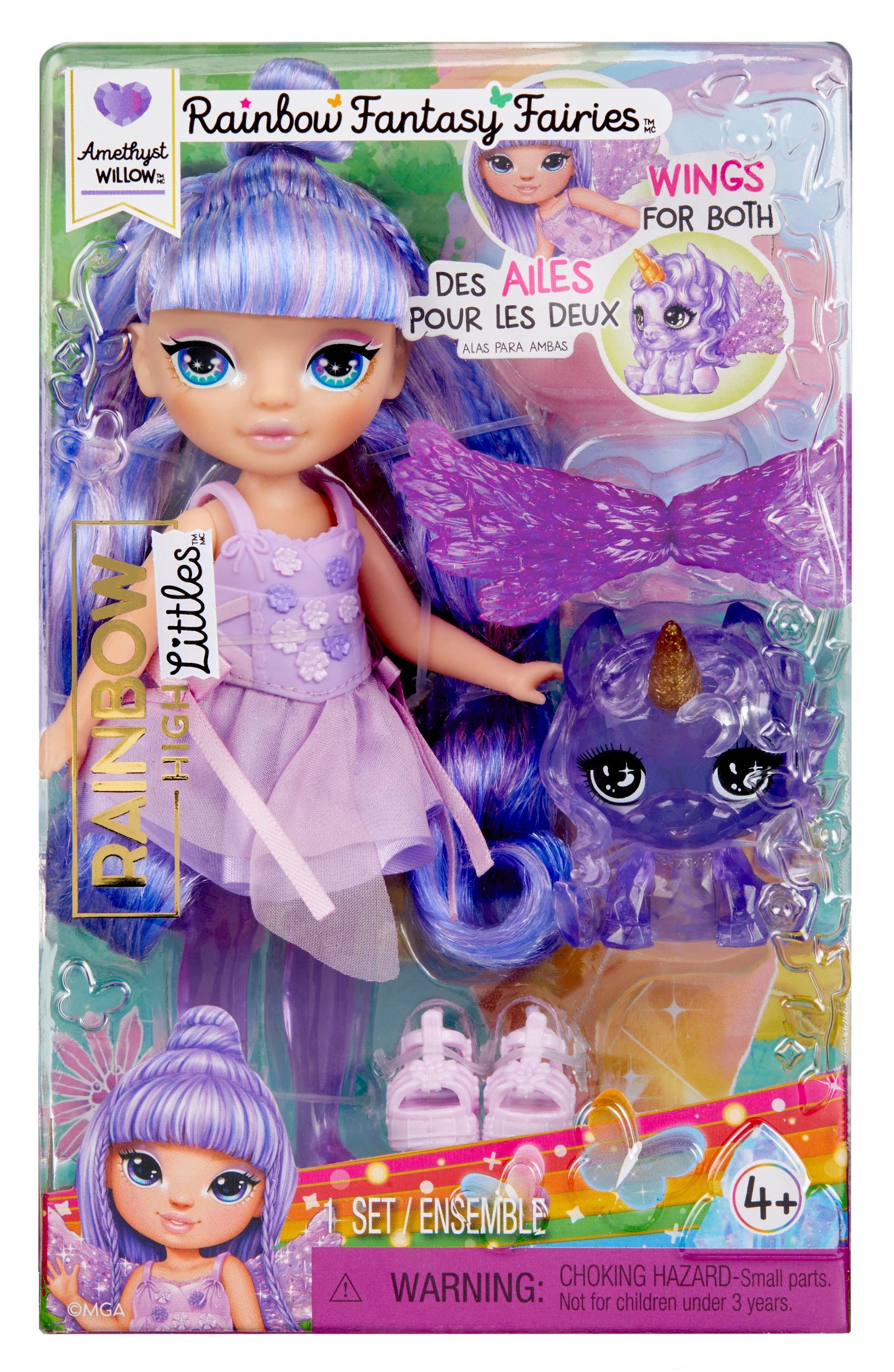 Svět dětí - Rainbow High Malá sestřička víla - Amethyst (Purple)