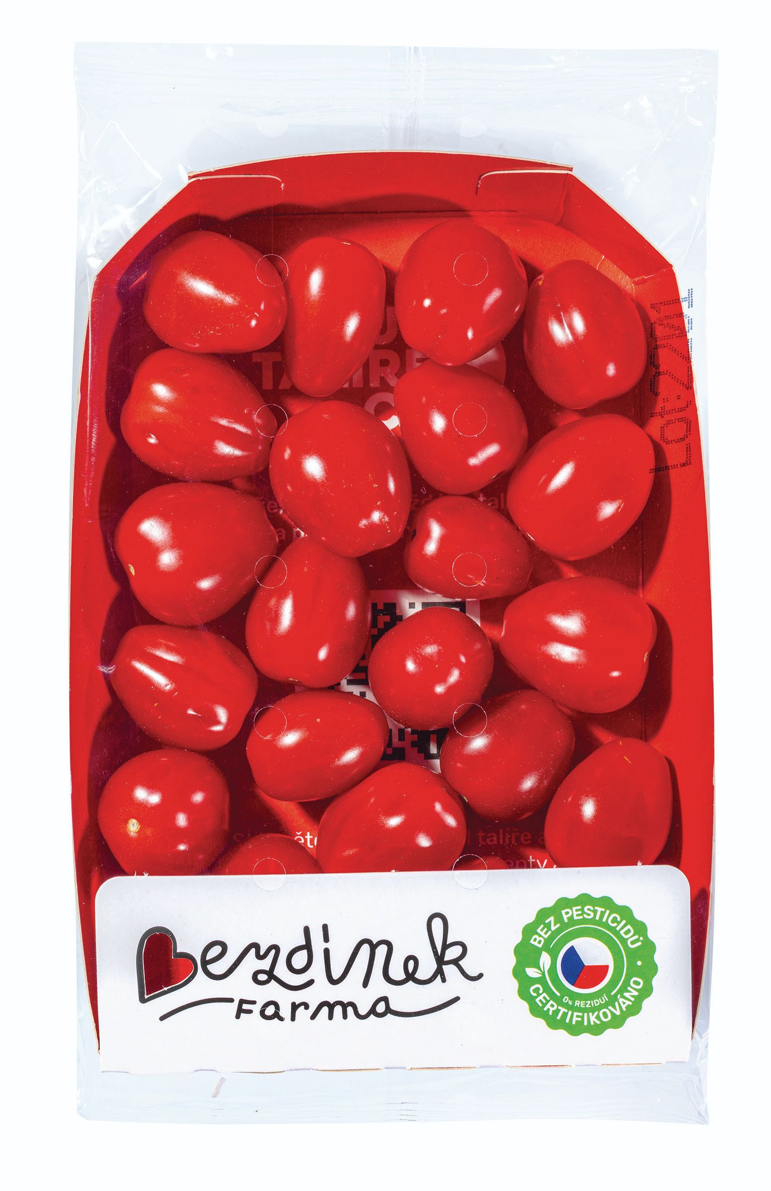 Ovoce a zelenina - Rajčata cherry na stonku Hranáček 250 g