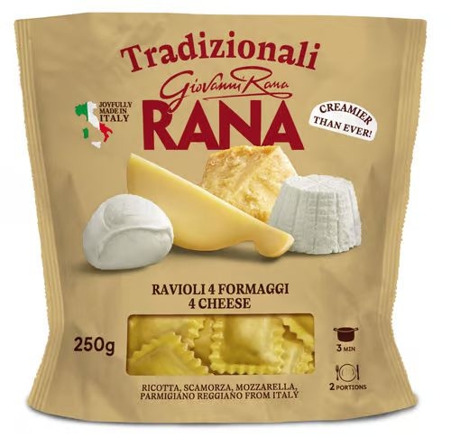 Hotová jídla - Rana Ravioli 4 Formaggi 250g