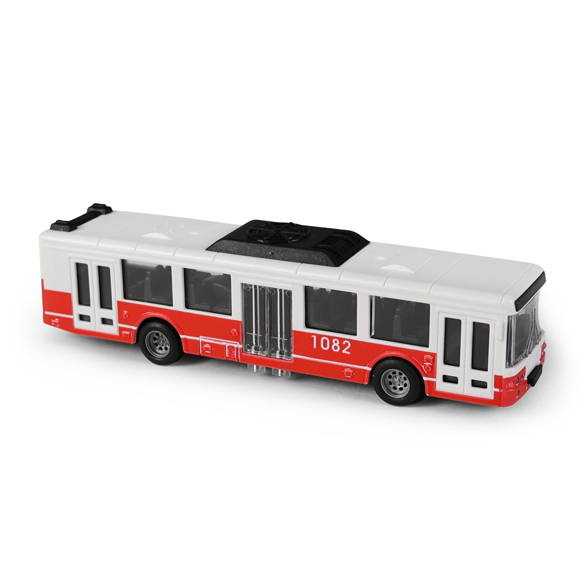 Rappa Autobus MHD červený 16 cm - otevírací dveře-0