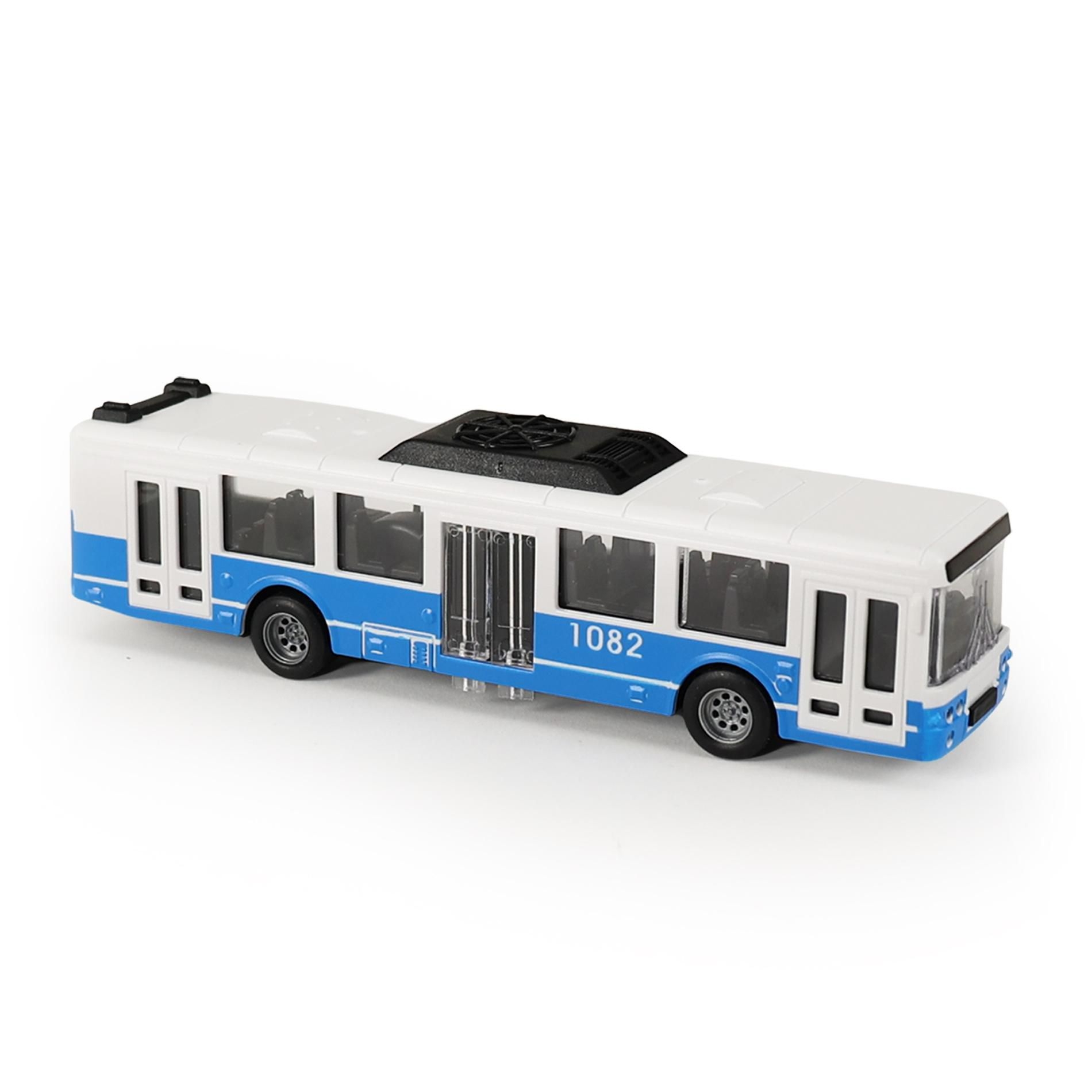 Rappa Autobus MHD modrý 16 cm - otevírací dveře-0