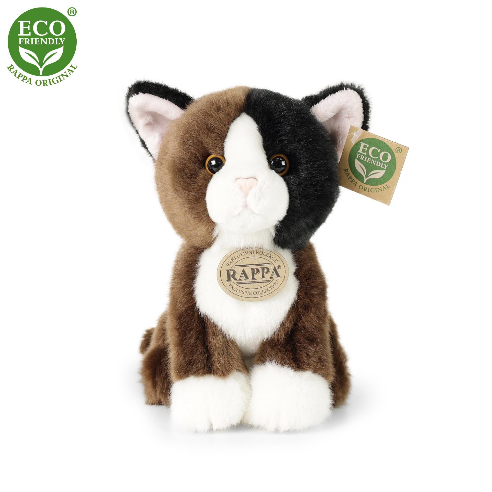 Svět dětí - Rappa Plyšová kočka sedící 18 cm ECO-FRIENDLY