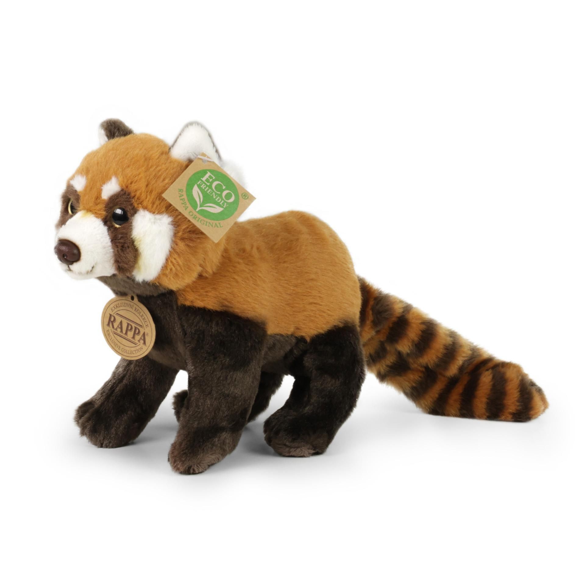 Svět dětí - Rappa Plyšová panda červená 20 cm ECO-FRIENDLY