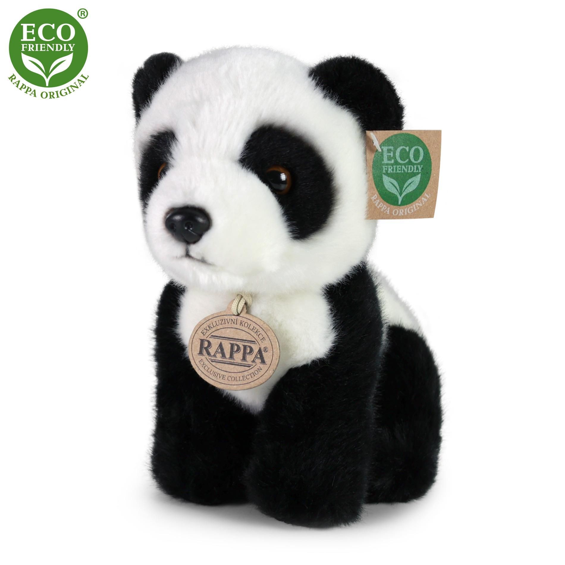 Svět dětí - Rappa Plyšová panda sedící 18 cm ECO-FRIENDLY
