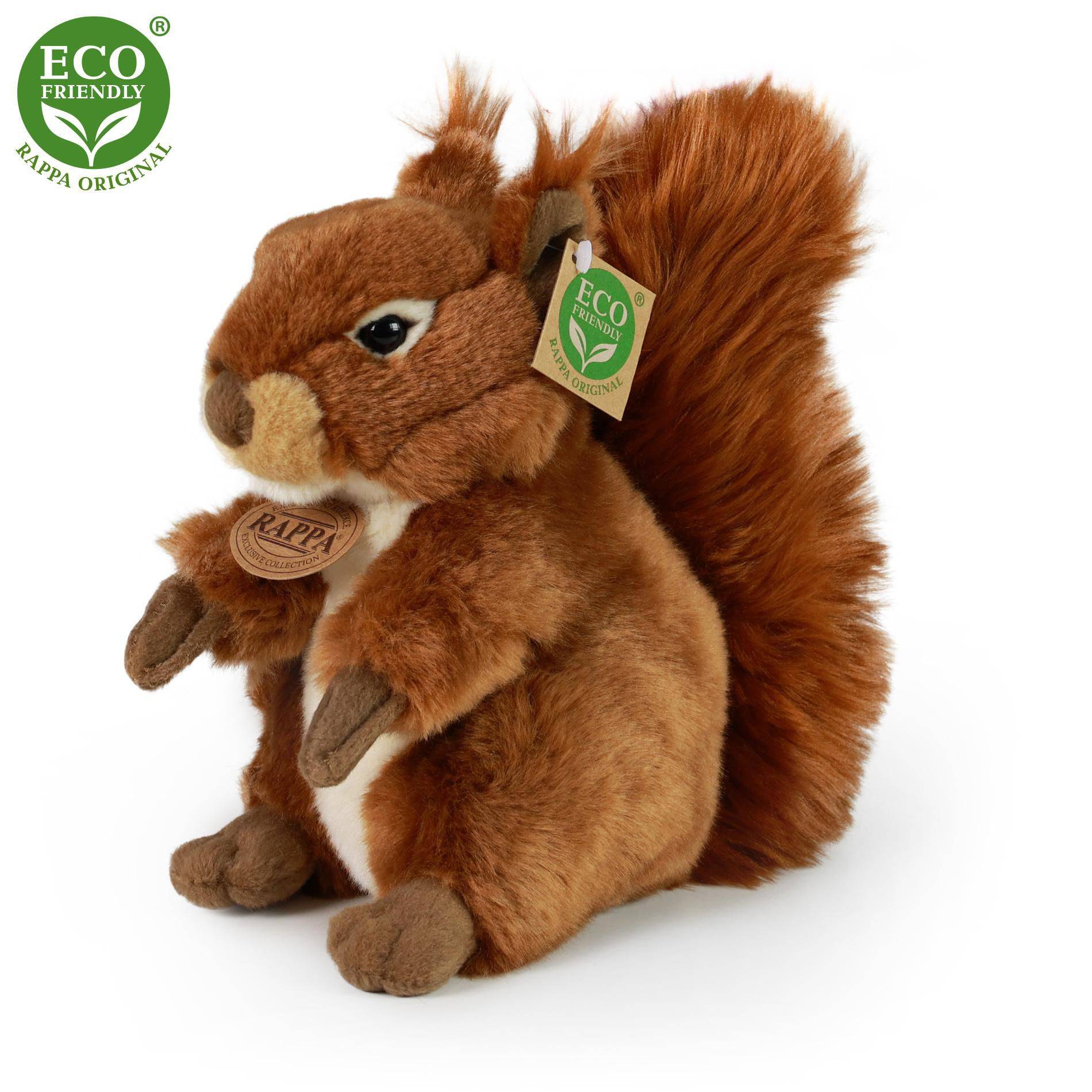 Svět dětí - Rappa Plyšová Veverka 21 cm ECO-Friendly