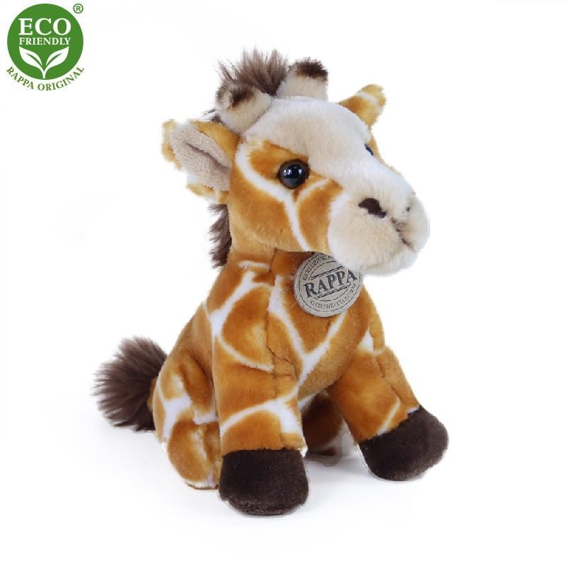 Svět dětí - Rappa Plyšová žirafa sedící 18 cm ECO-Friendly