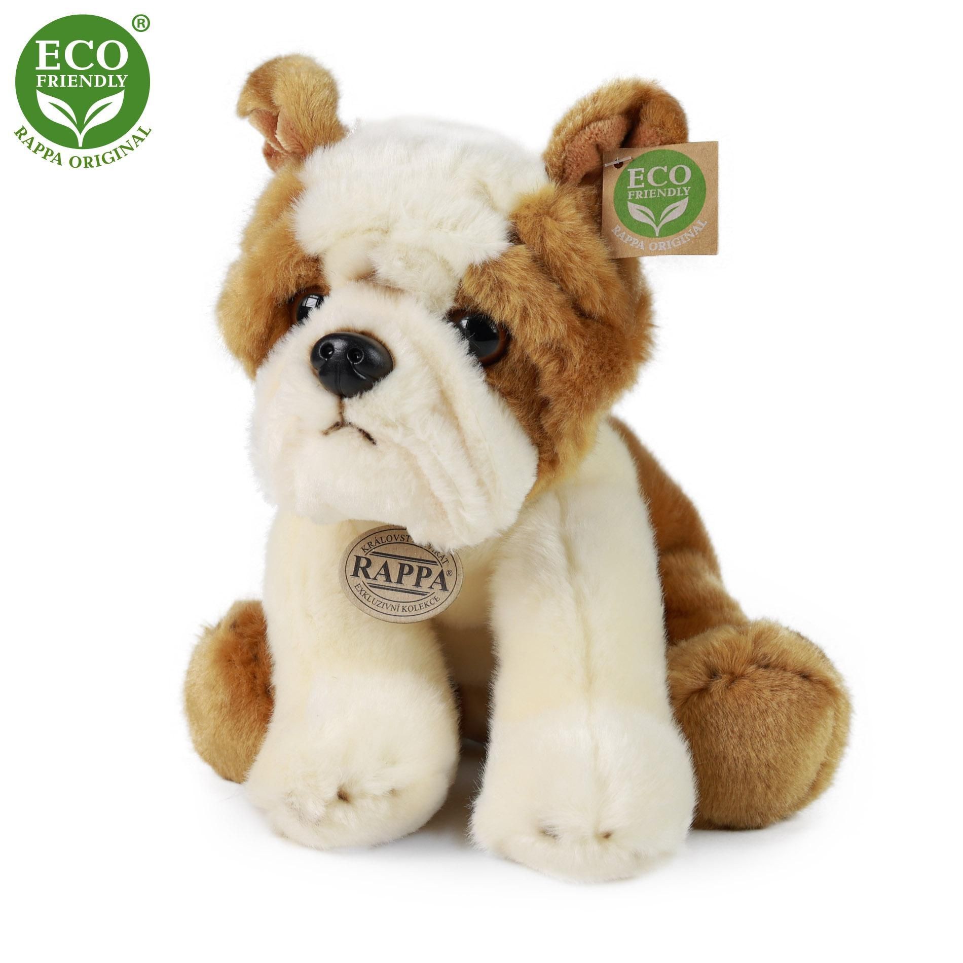 Svět dětí - Rappa Plyšový pes buldok 26 cm ECO-Friendly