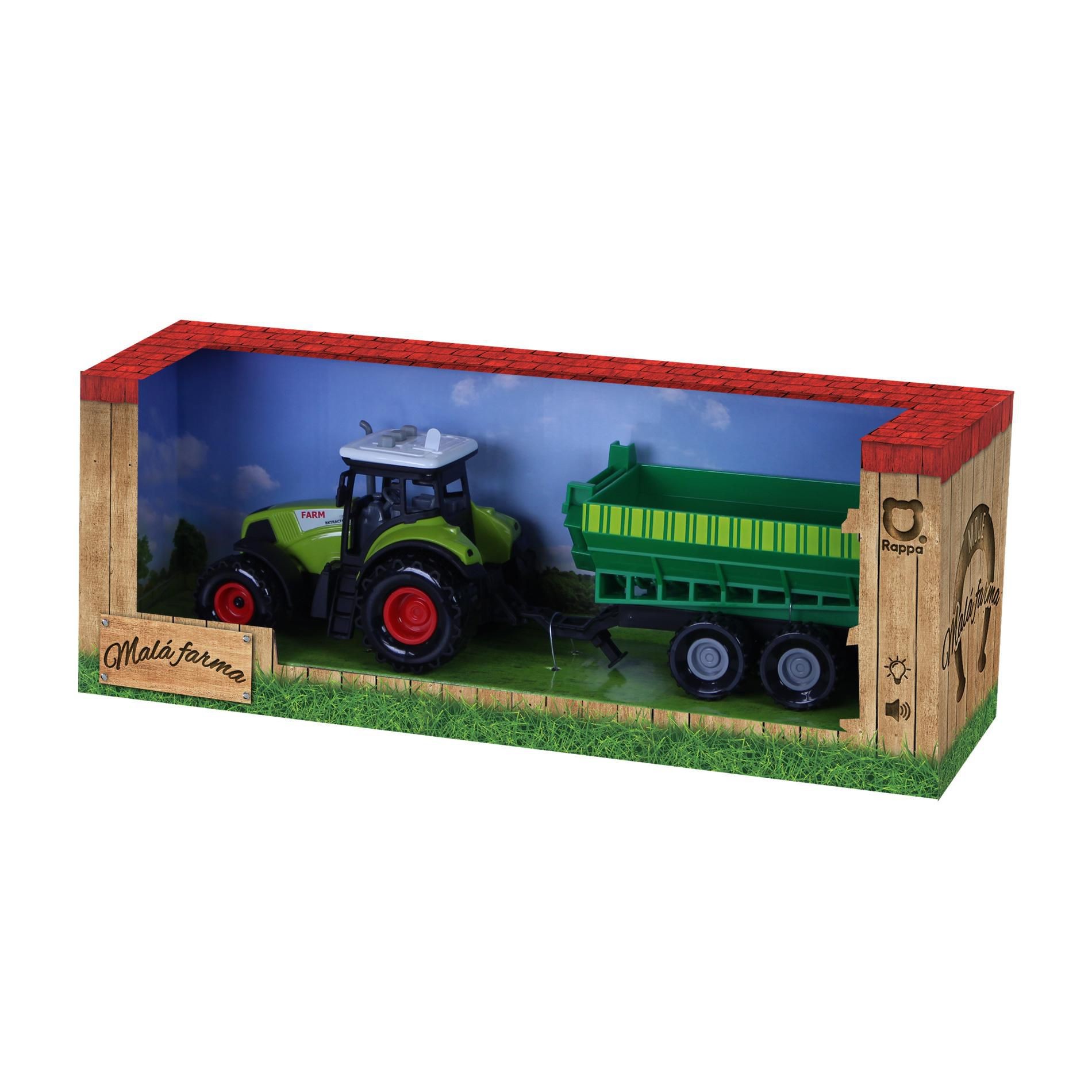Svět dětí - Rappa Traktor se zvukem a světlem s vlečkou