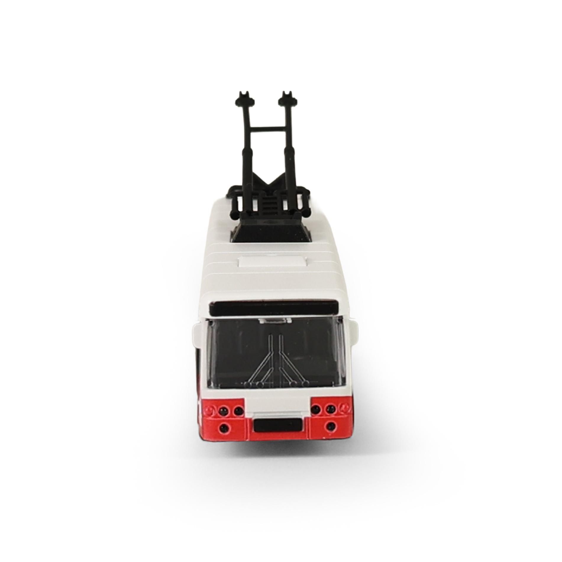Rappa Trolejbus MHD červený 16 cm - otevírací dveře-1