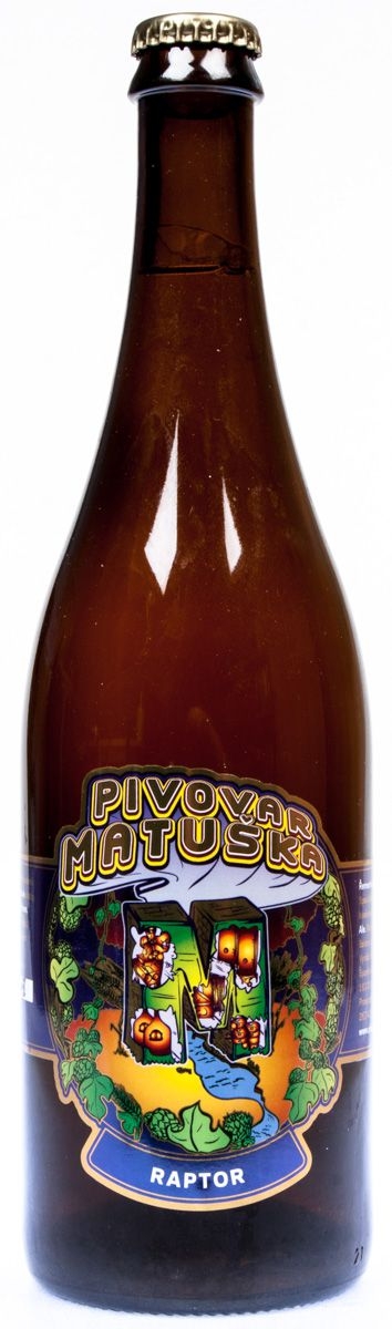 Nápoje - Raptor 15% EPM polotmavé svrchně kvašené silné pivo 750 ml