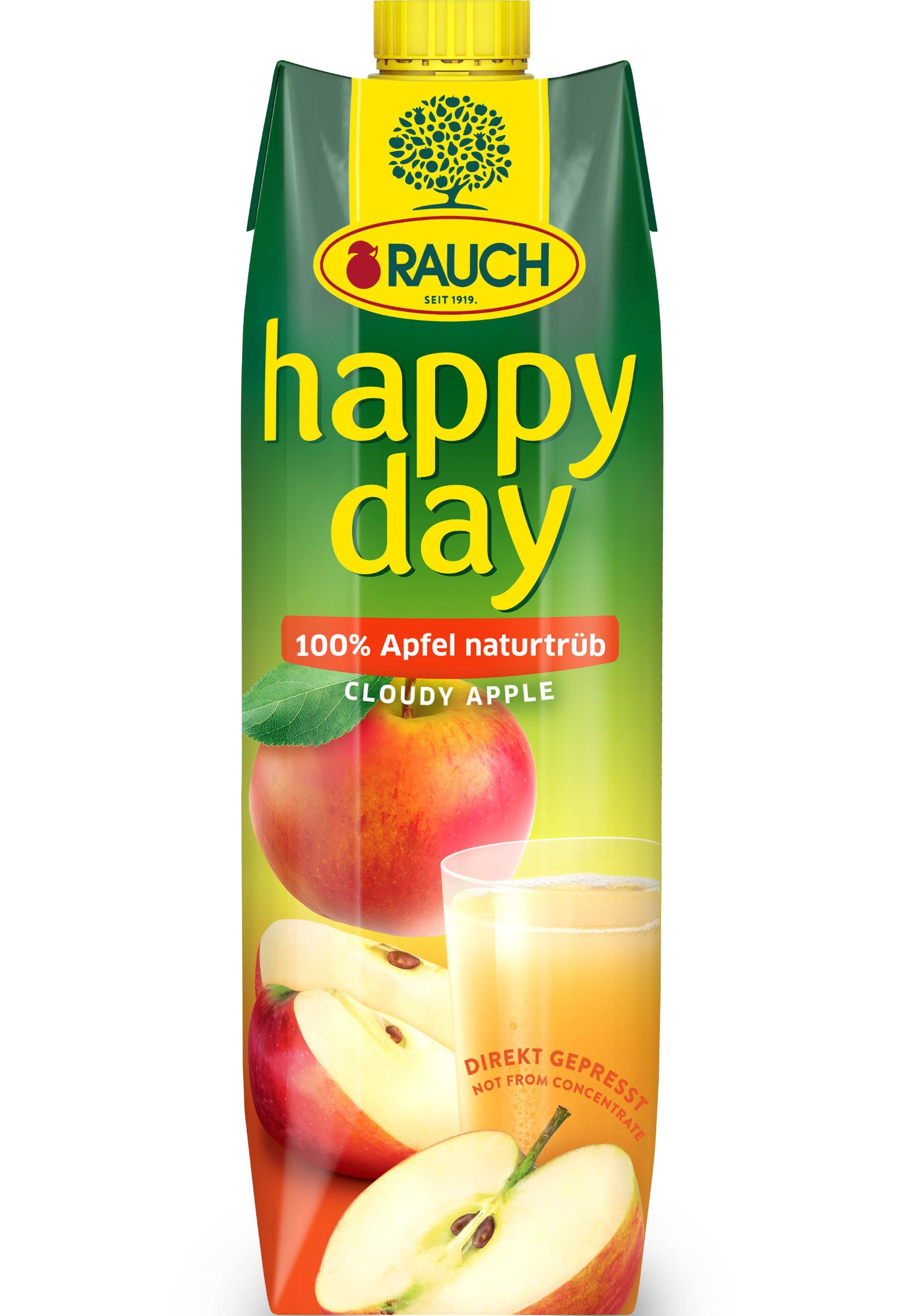 Nápoje - Rauch Happy Day 100% Jablečná šťáva přírodně hustá s vitamínem C 1 l