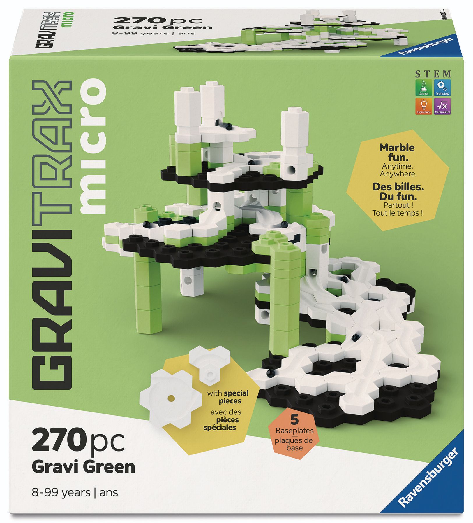 Ravensburger 120200208 GraviTrax Micro Startovní sada L, 270 ks