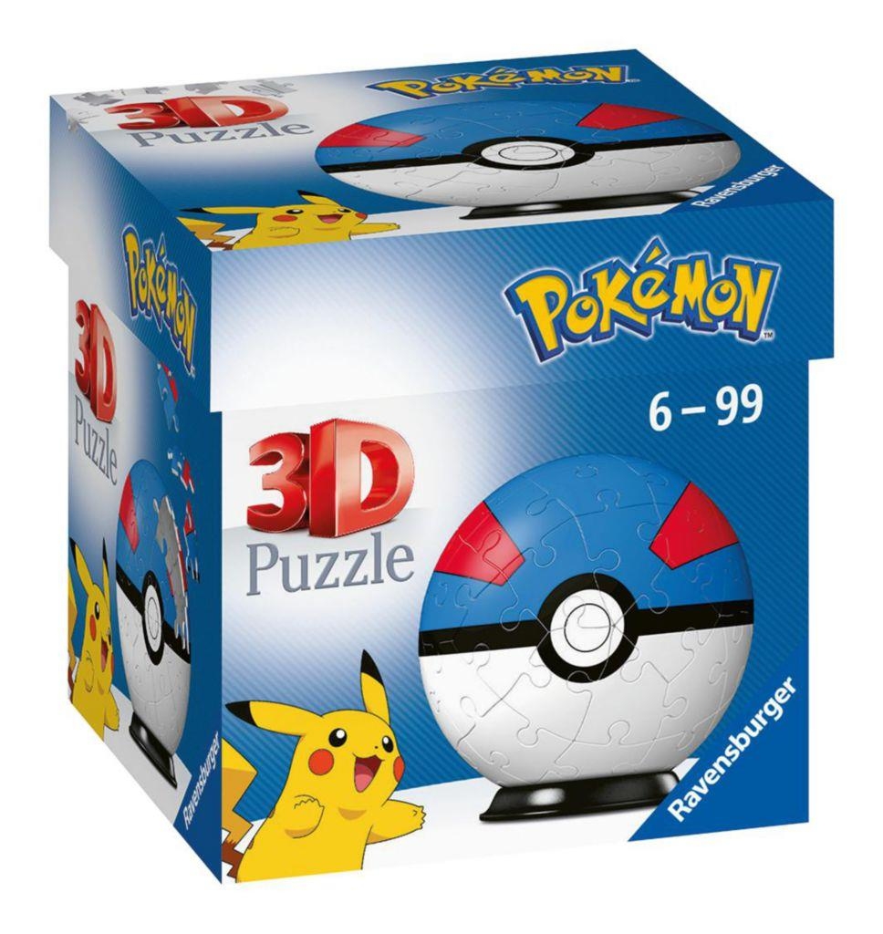 Svět dětí - Ravensburger 3D Puzzle 112654 Puzzle-Ball Pokémon 54 dílků