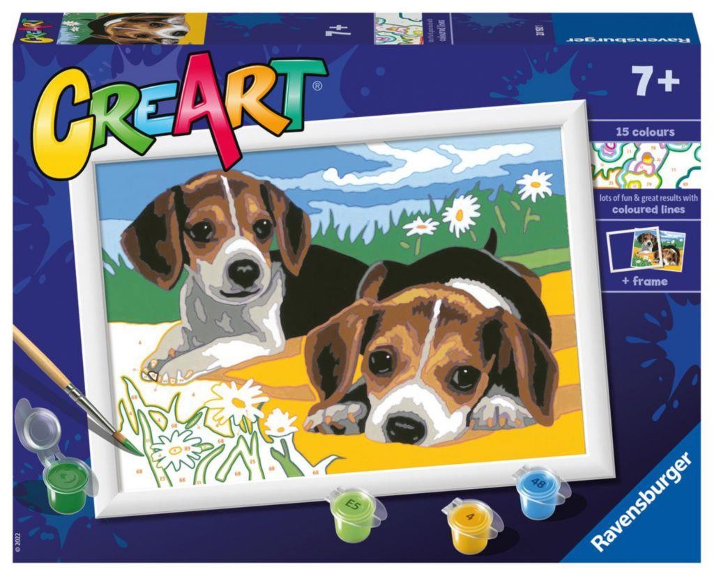 Domácnost a Zahrada - Ravensburger CreArt Štěňata Jack Russella