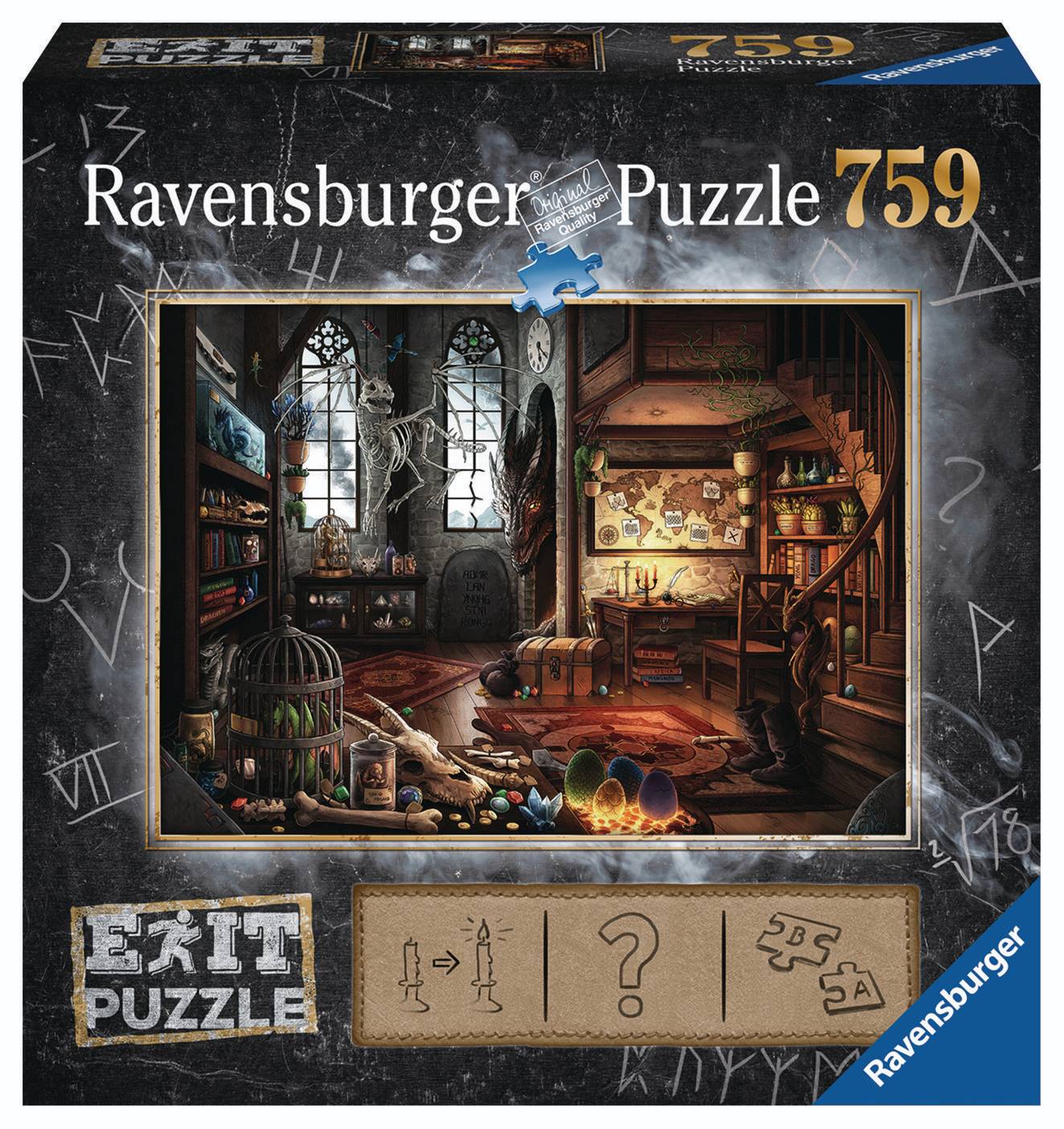 Svět dětí - Ravensburger Exit Puzzle: Dračí laboratoř 759 dílků 199549