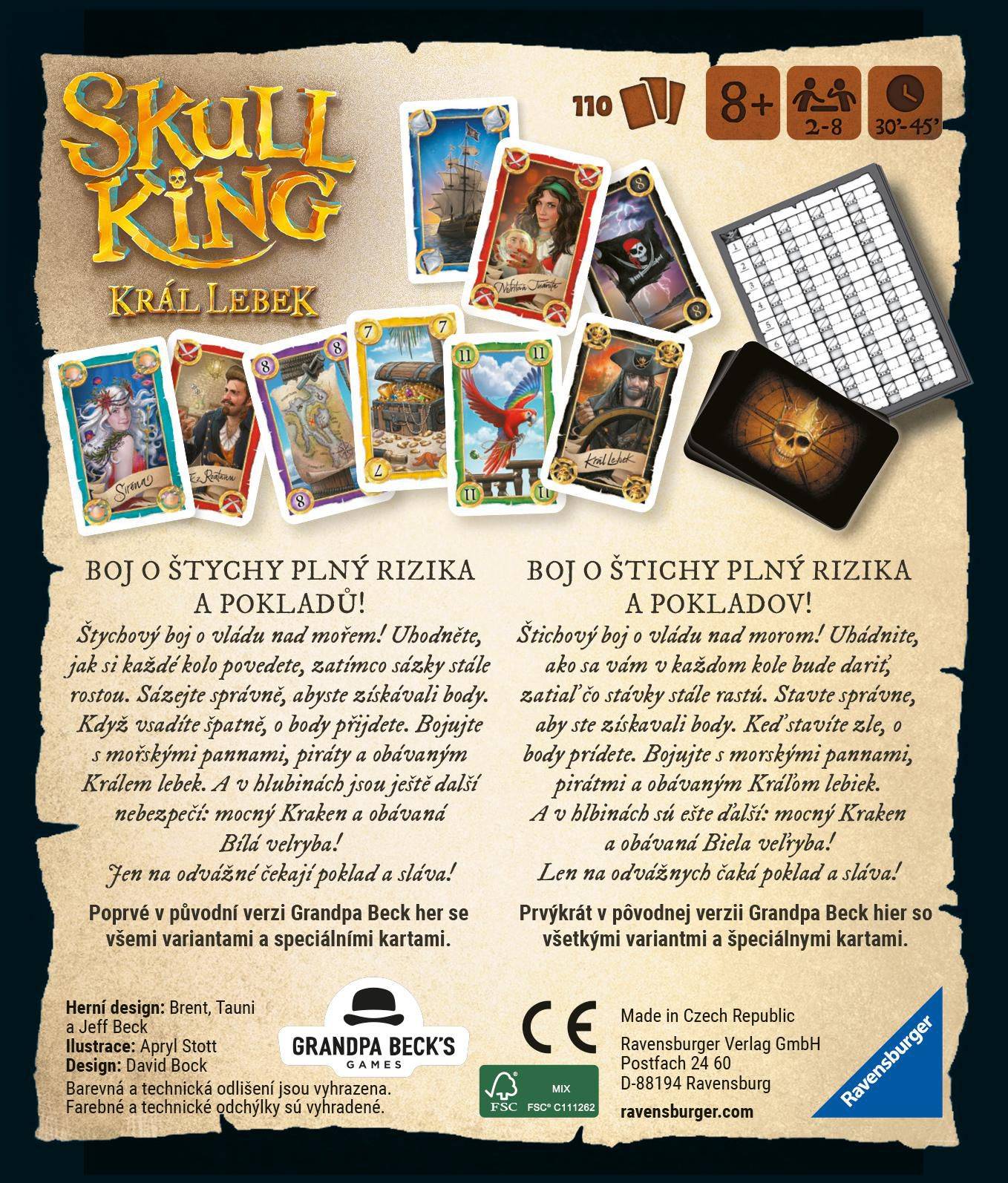 Ravensburger Hry 227495 Skull King: Král lebek-1