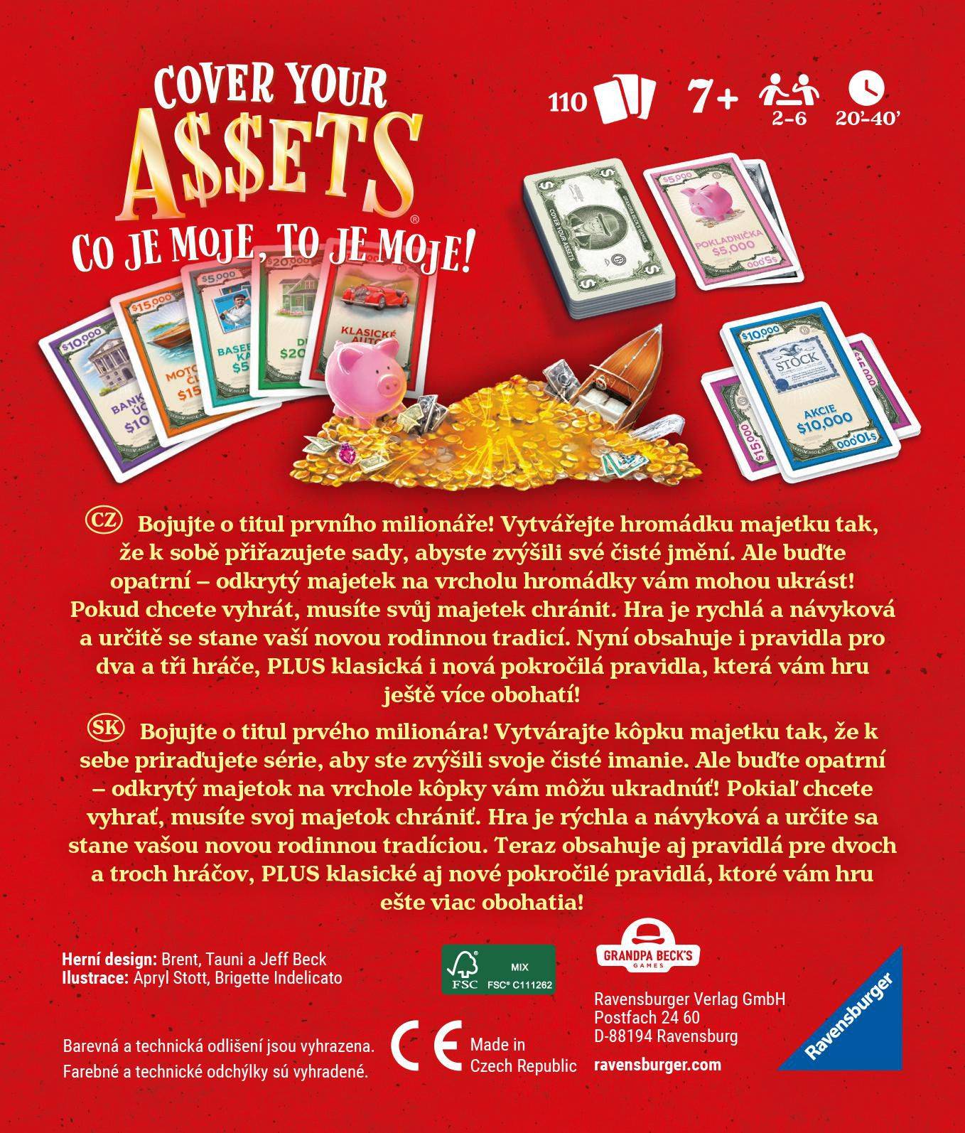 Ravensburger Hry 227907 Cover Your Assets: Co je moje, to je moje!-1