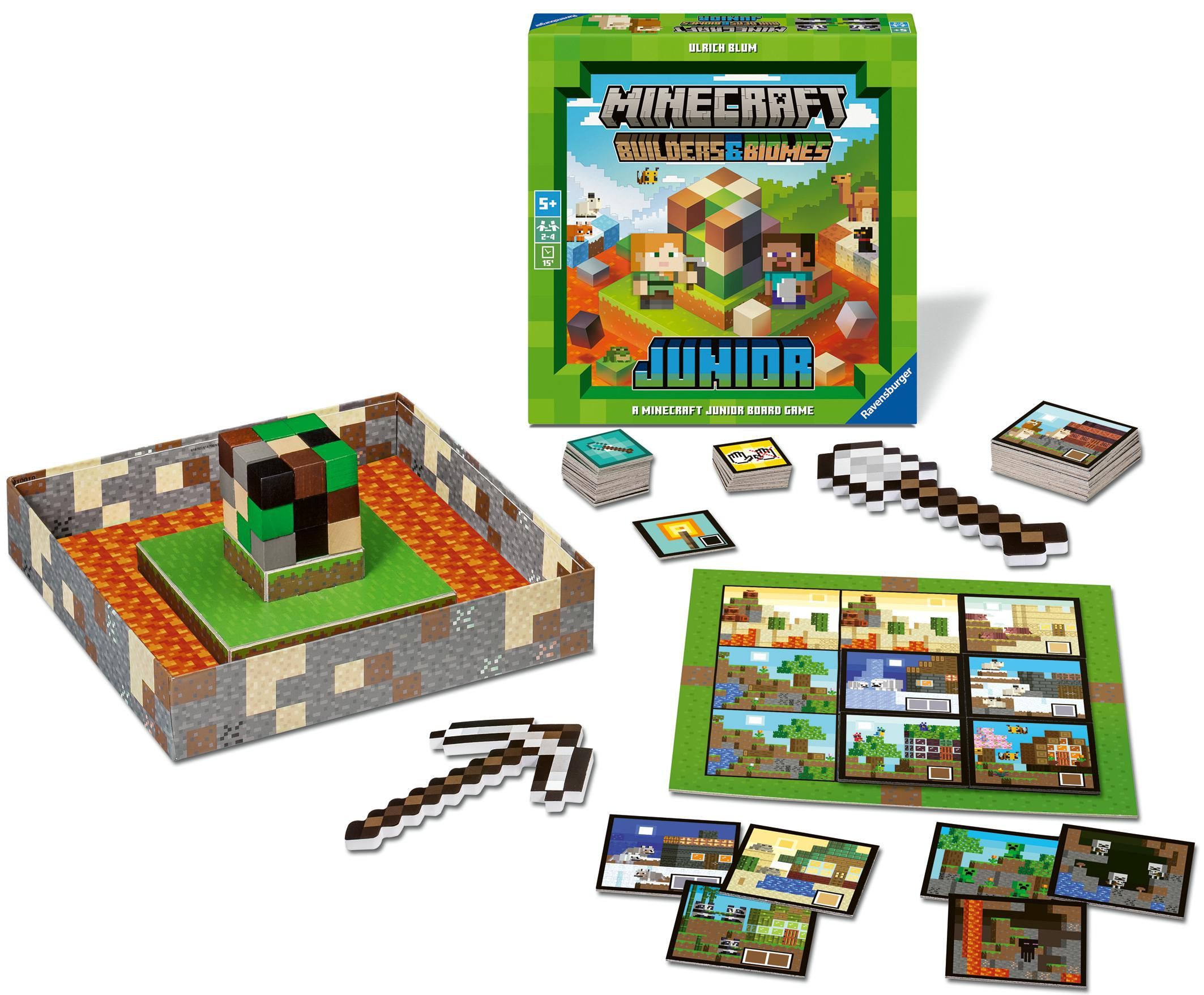 Ravensburger Hry 246885 Minecraft: Builders & Biomes Junior-0