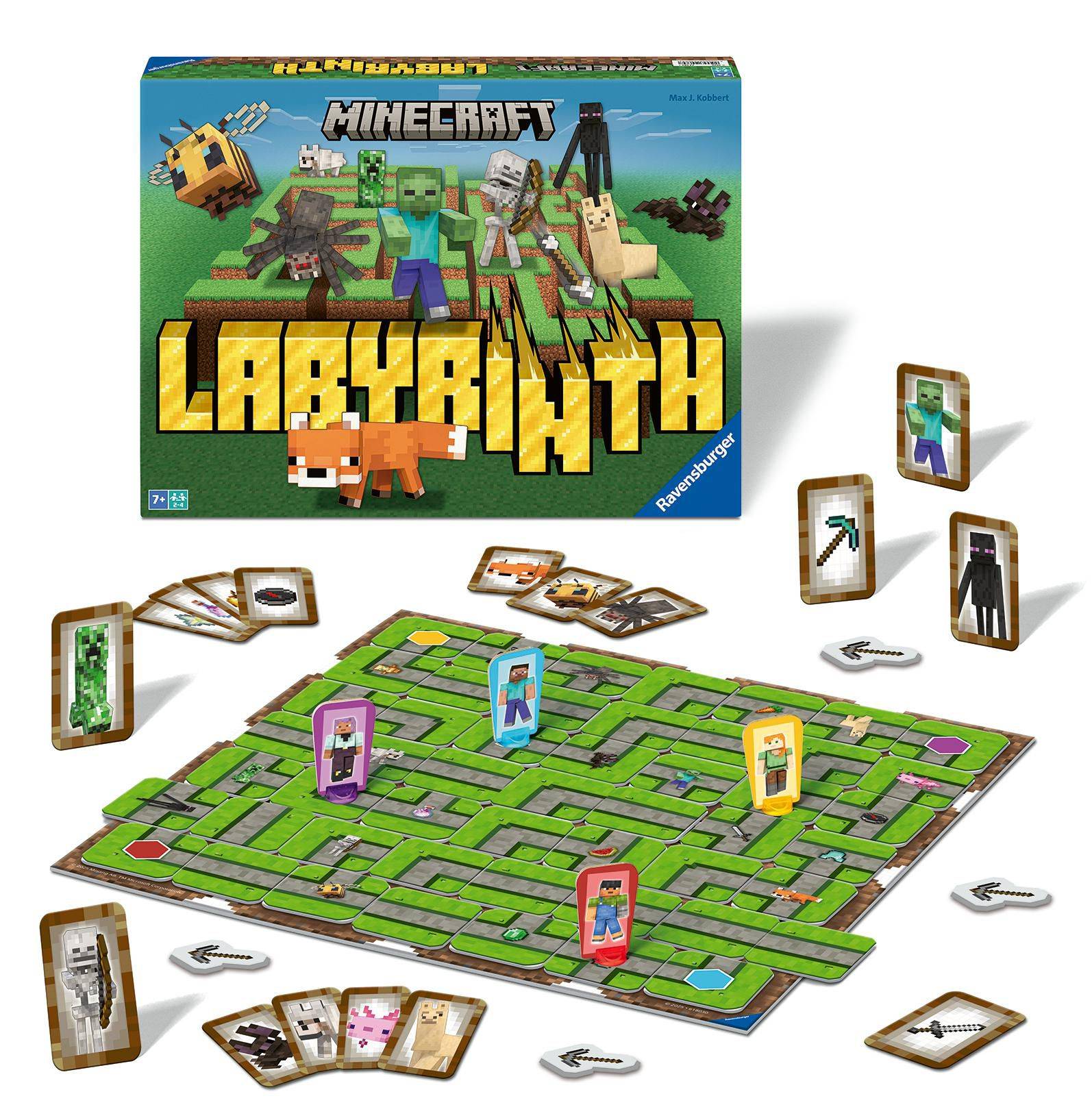 Ravensburger Hry 247714 Labyrinth Minecraft-1