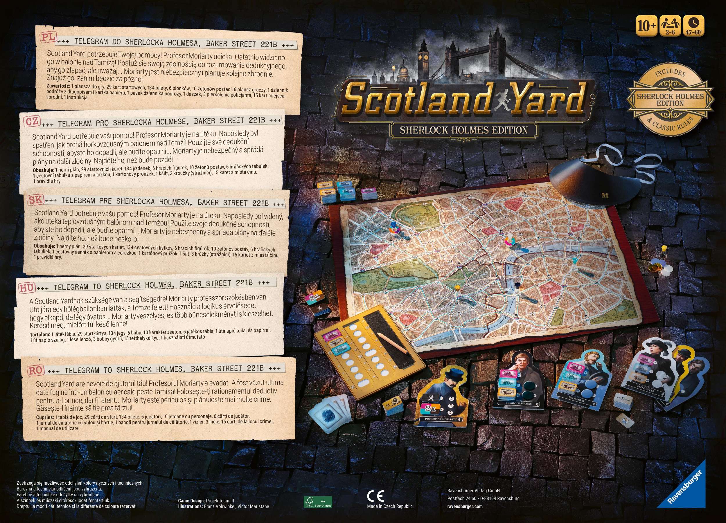 Ravensburger Hry 275403 Scotland Yard Sherlock Holmes-1