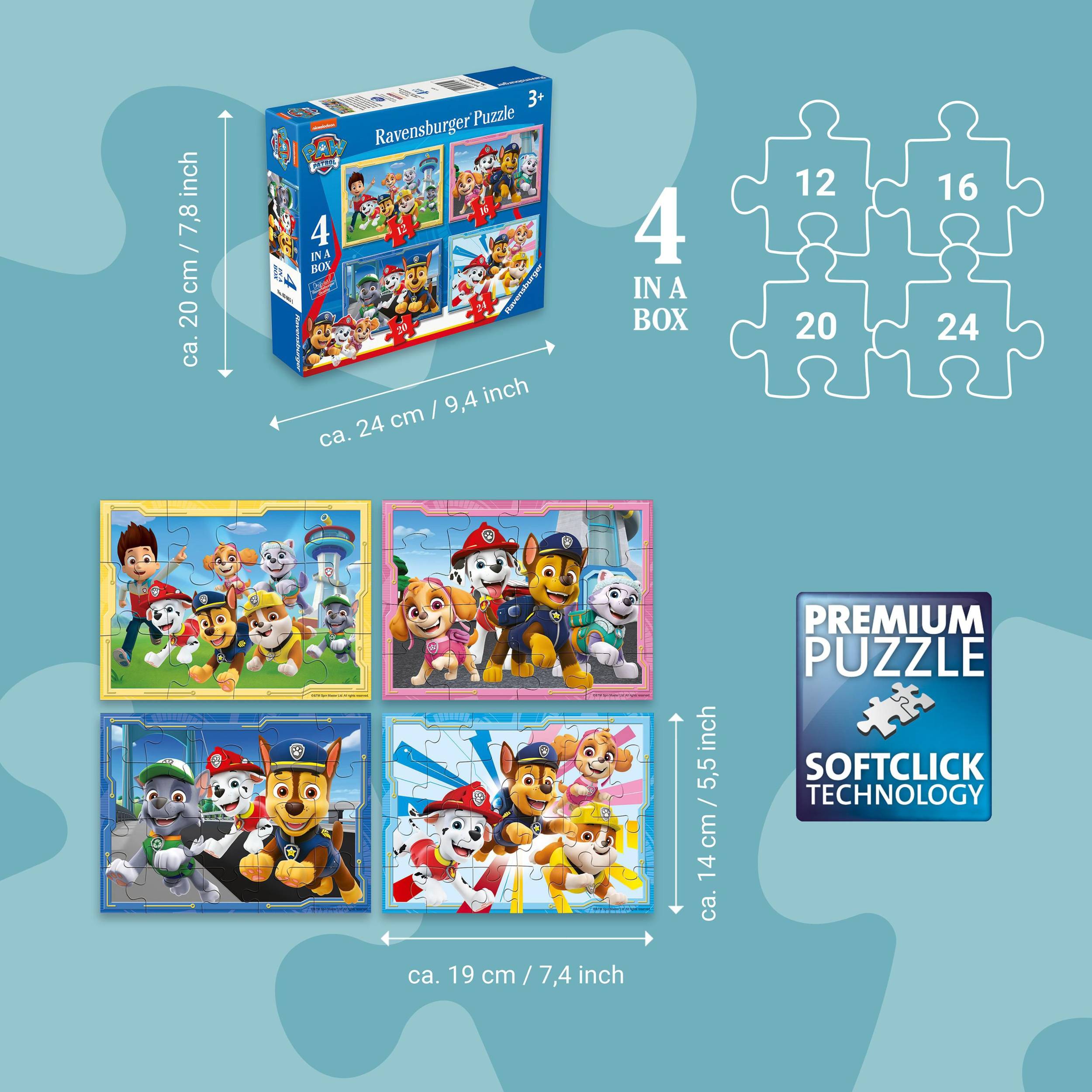 Ravensburger Puzzle 030651 Tlapková patrola 4 v 1-0