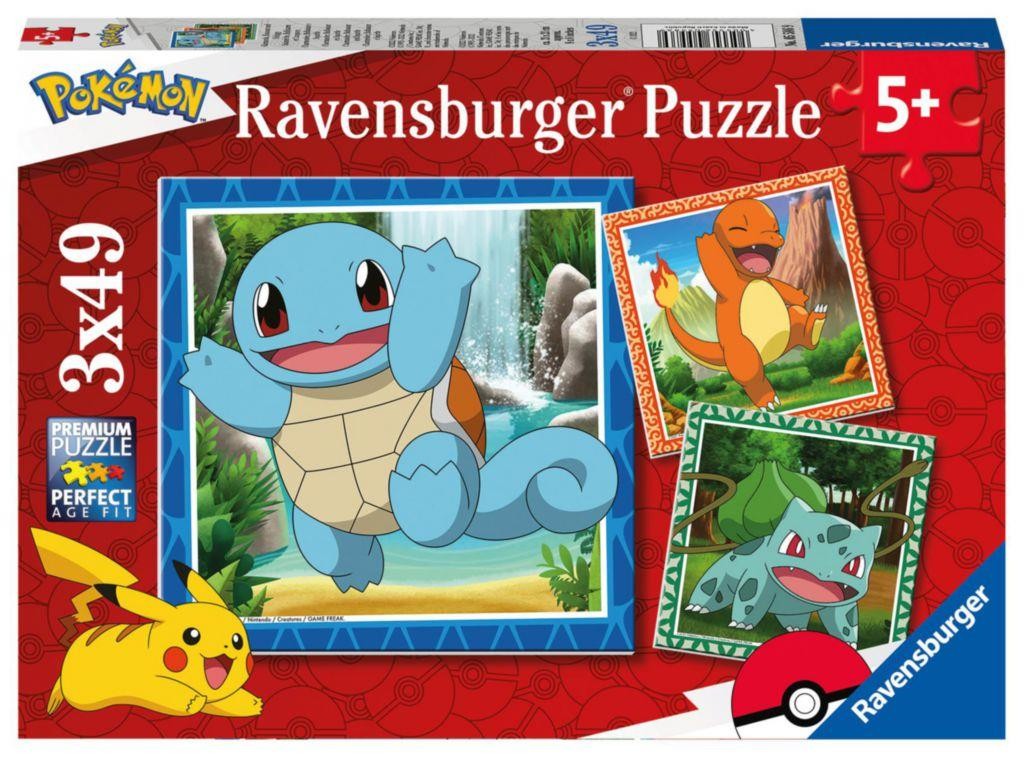 Svět dětí - Ravensburger puzzle 055869 Vypusťte Pokémony 3x49 dílků