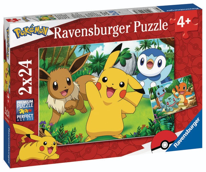 Svět dětí - Ravensburger Puzzle 056682 Pokémon 2x24 dílků