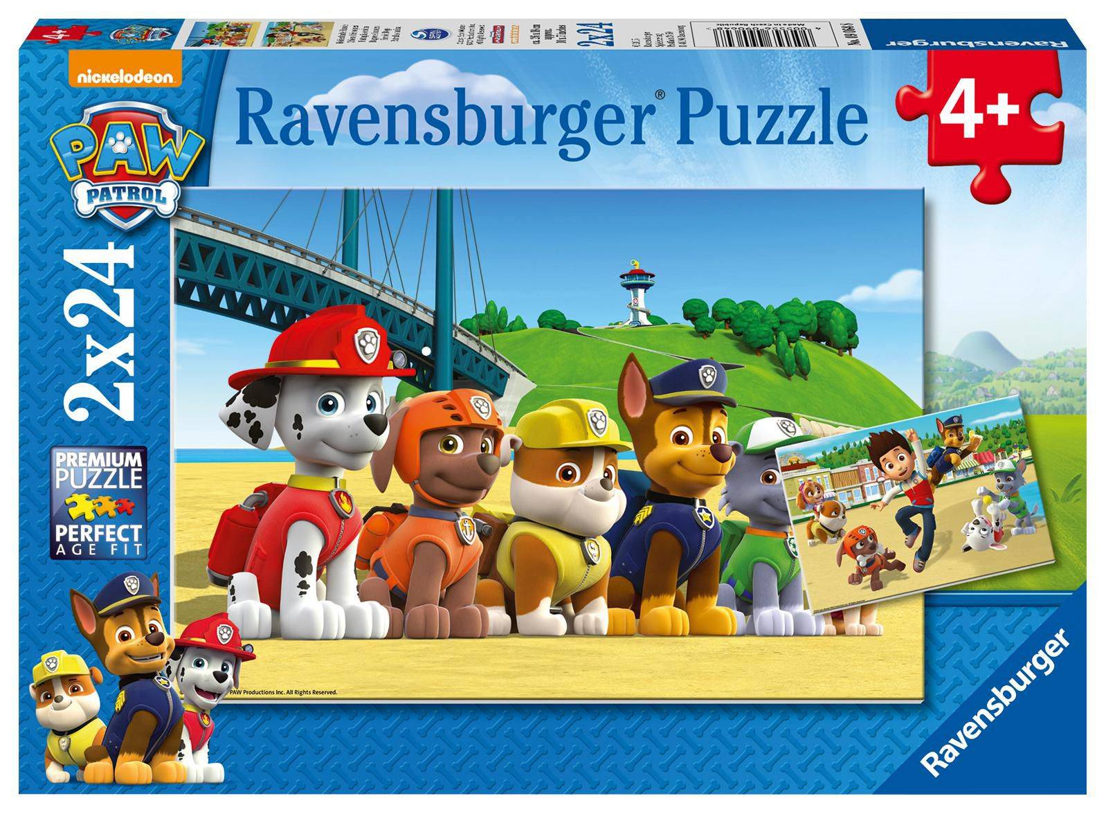 Svět dětí - Ravensburger puzzle 090648 Tlapková Patrola: Stateční psi 2x24 dílků