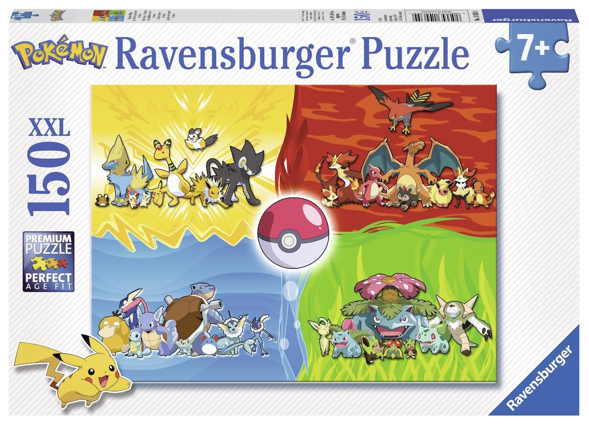 Svět dětí - Ravensburger Puzzle 100354 Druhy Pokémonů 150 dílků