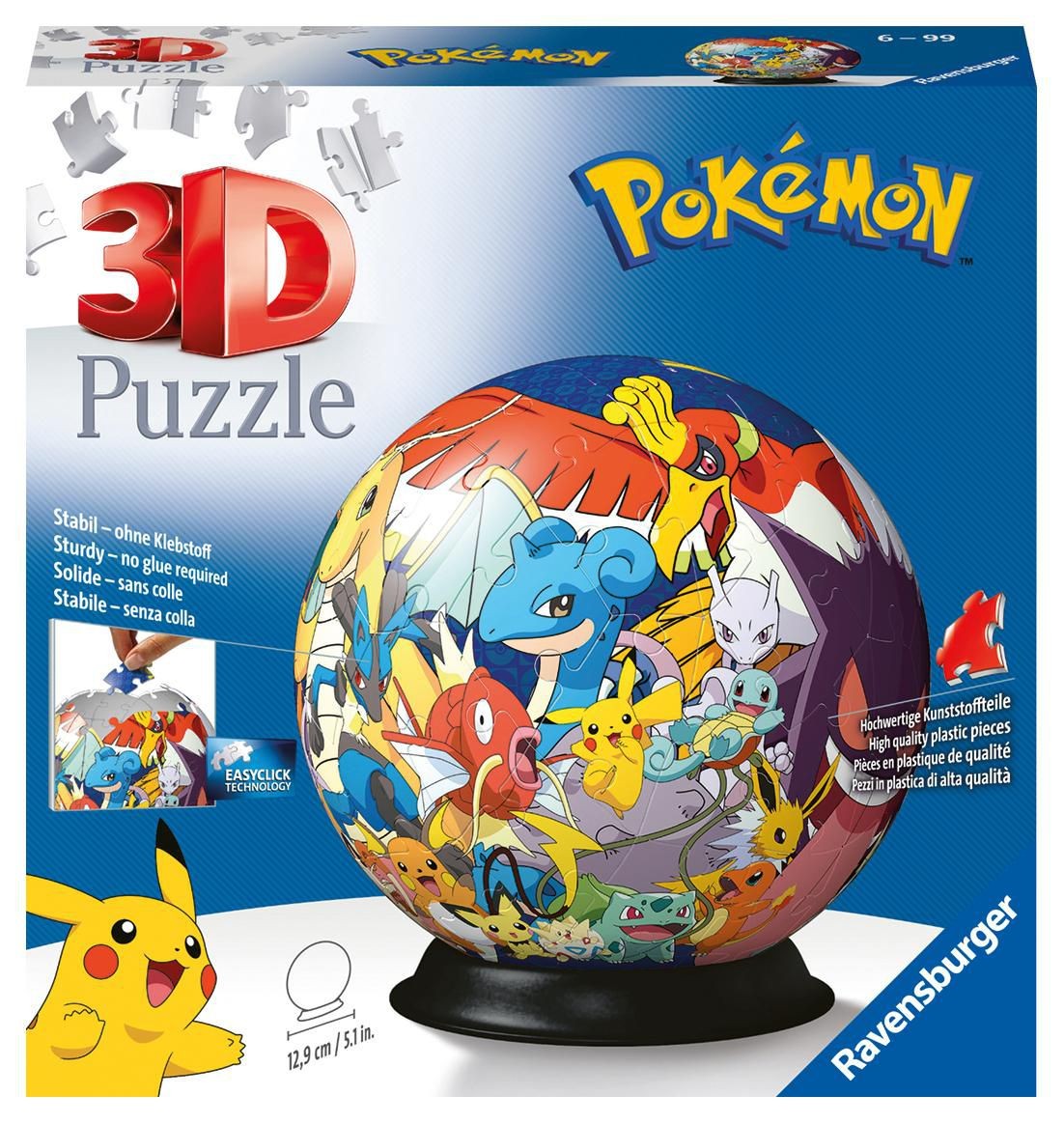 Svět dětí - Ravensburger puzzle 117857 Puzzle-Ball Pokémon 72 dílků
