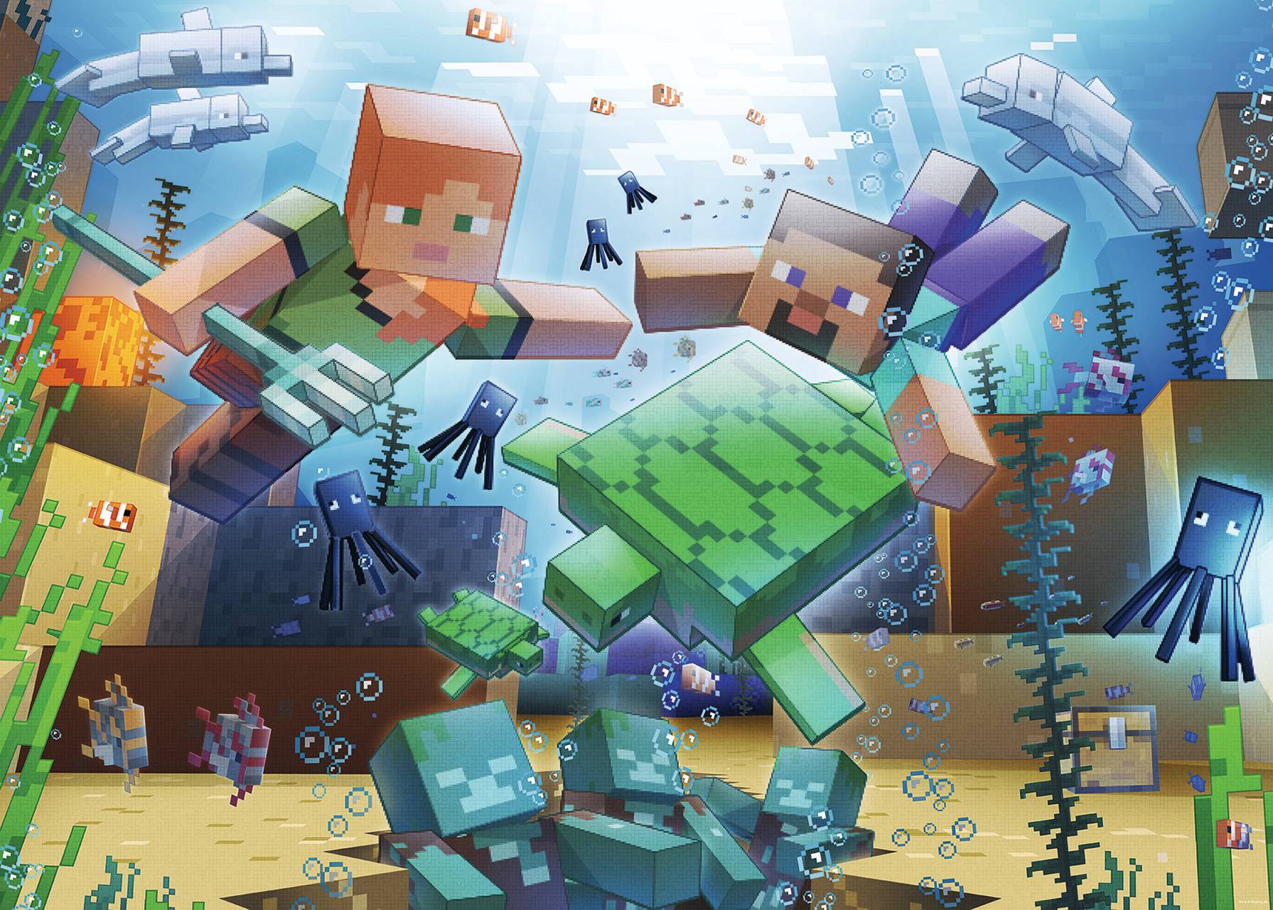 Svět dětí - Ravensburger Puzzle 120004219 Minecraft 1000 dílků
