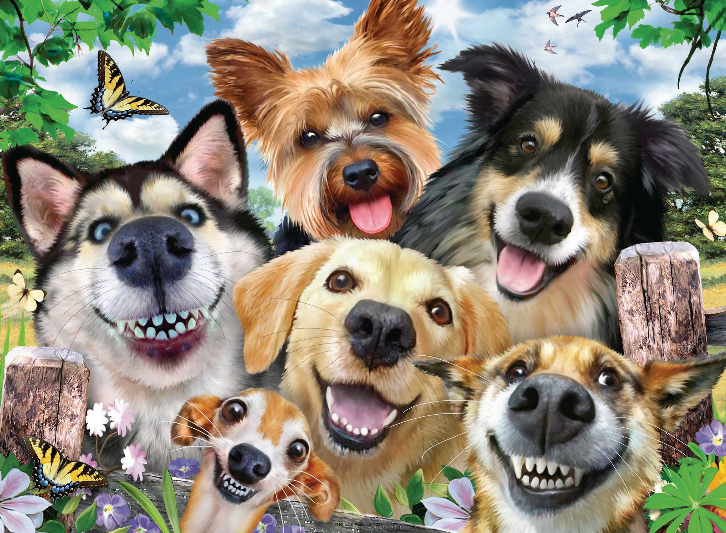 Svět dětí - Ravensburger Puzzle 120005322 Psí selfie 500 dílků