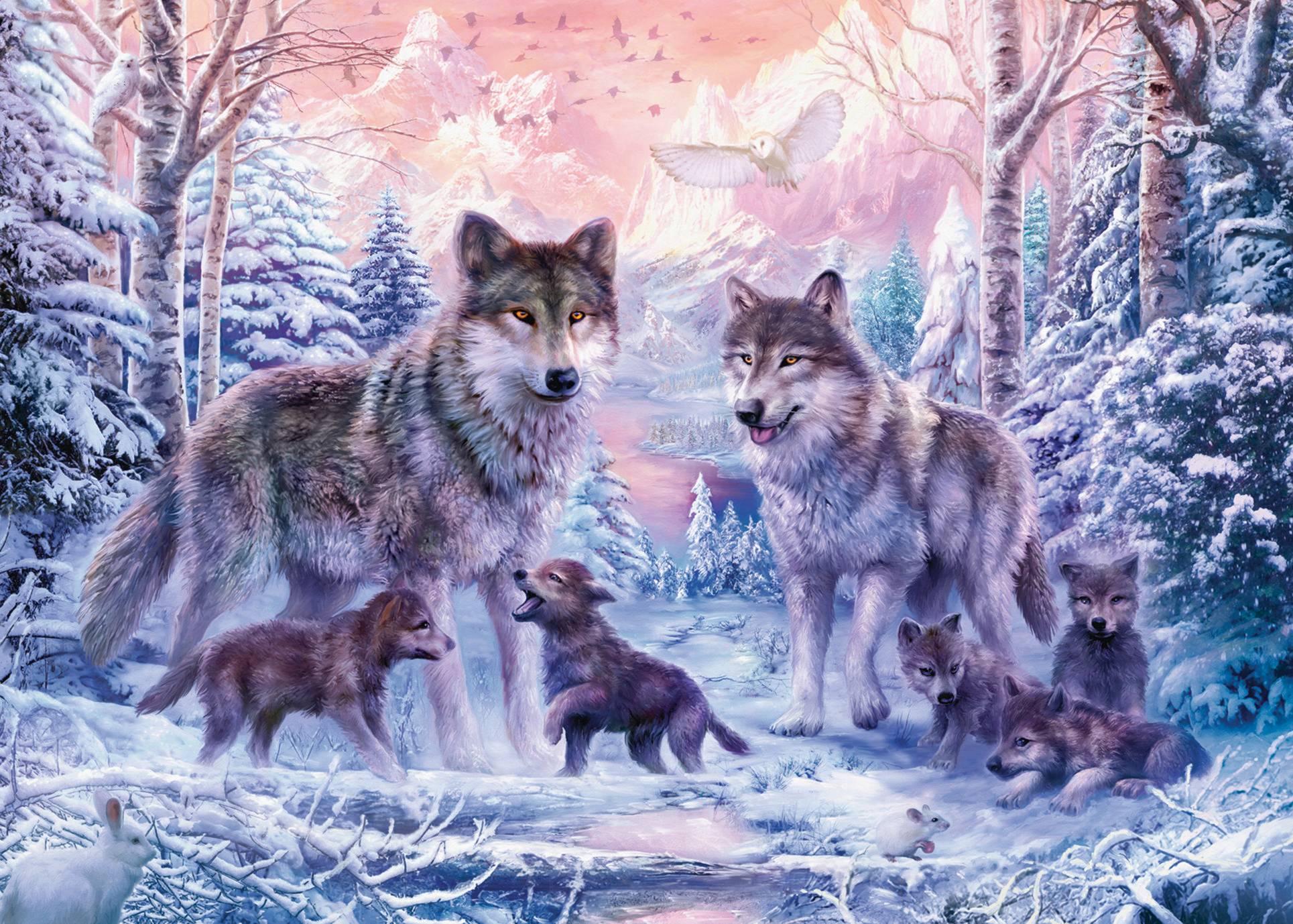 Svět dětí - Ravensburger Puzzle 120006473 Arktičtí vlci 1000 dílků