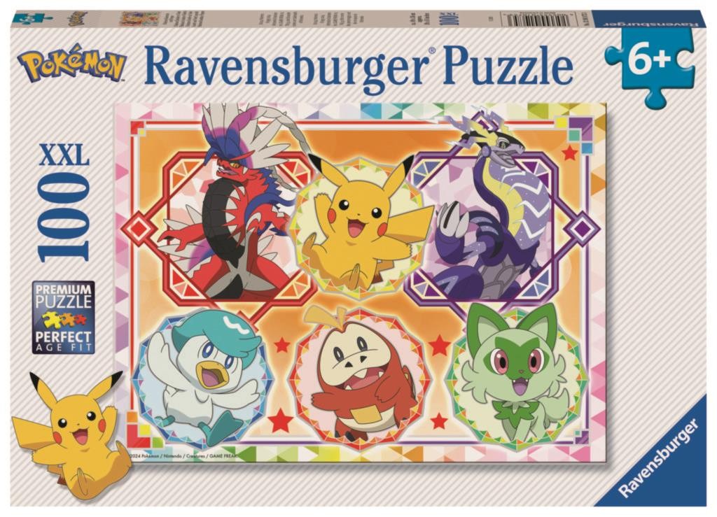 Svět dětí - Ravensburger Puzzle 120010753 Hraví Pokémoni 100 dílků