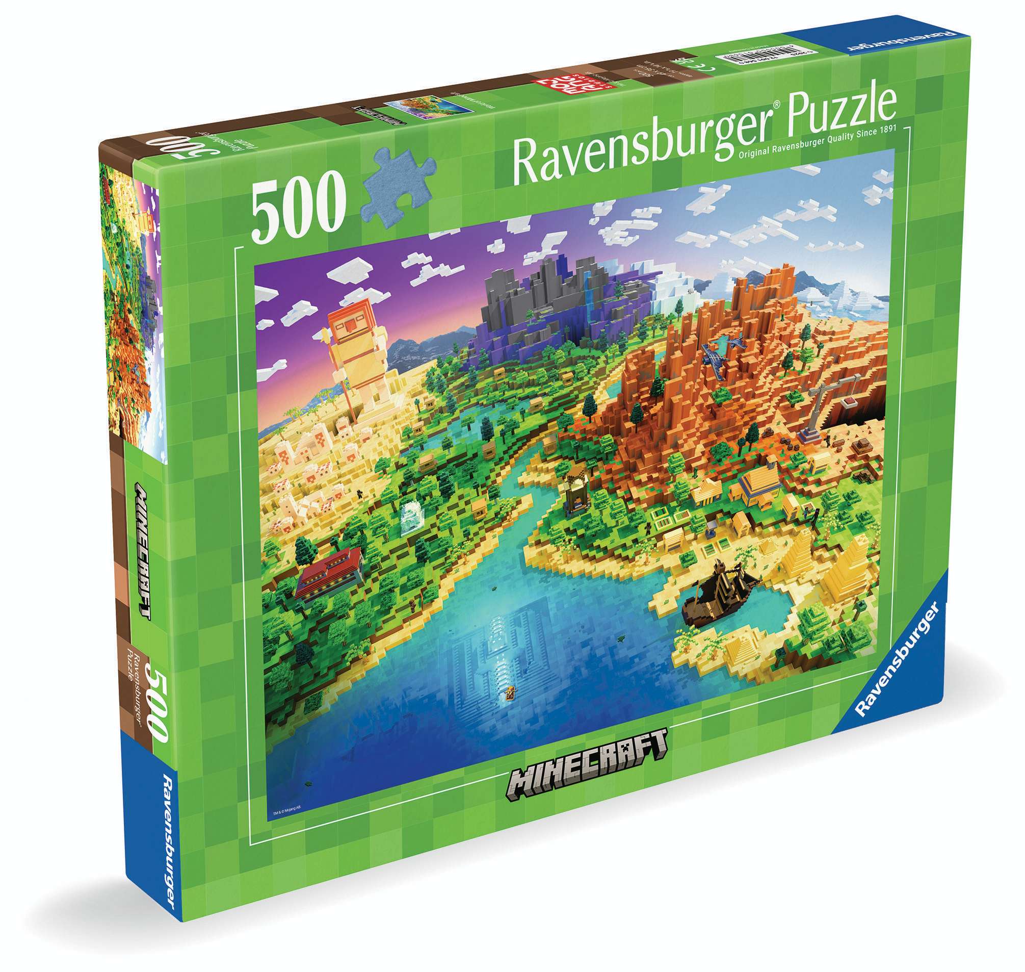 Svět dětí - Ravensburger Puzzle 120015680 Minecraft 500 dílků