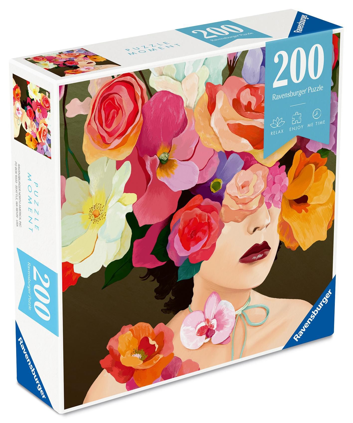 Ravensburger Puzzle 120017783 Květinová hlava Růže 200 dílků-0