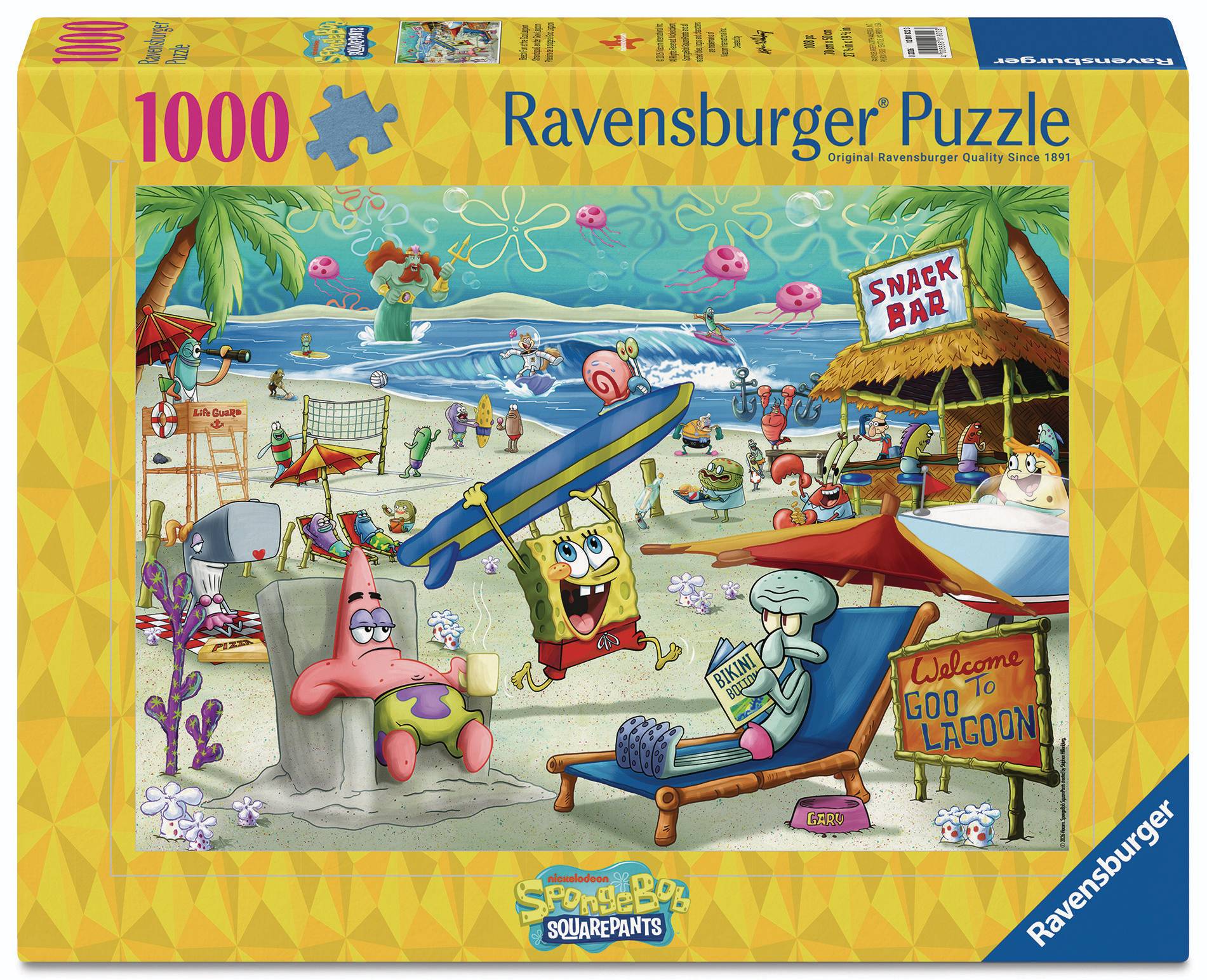 Svět dětí - Ravensburger Puzzle 120018223 Spongebob 1000 dílků